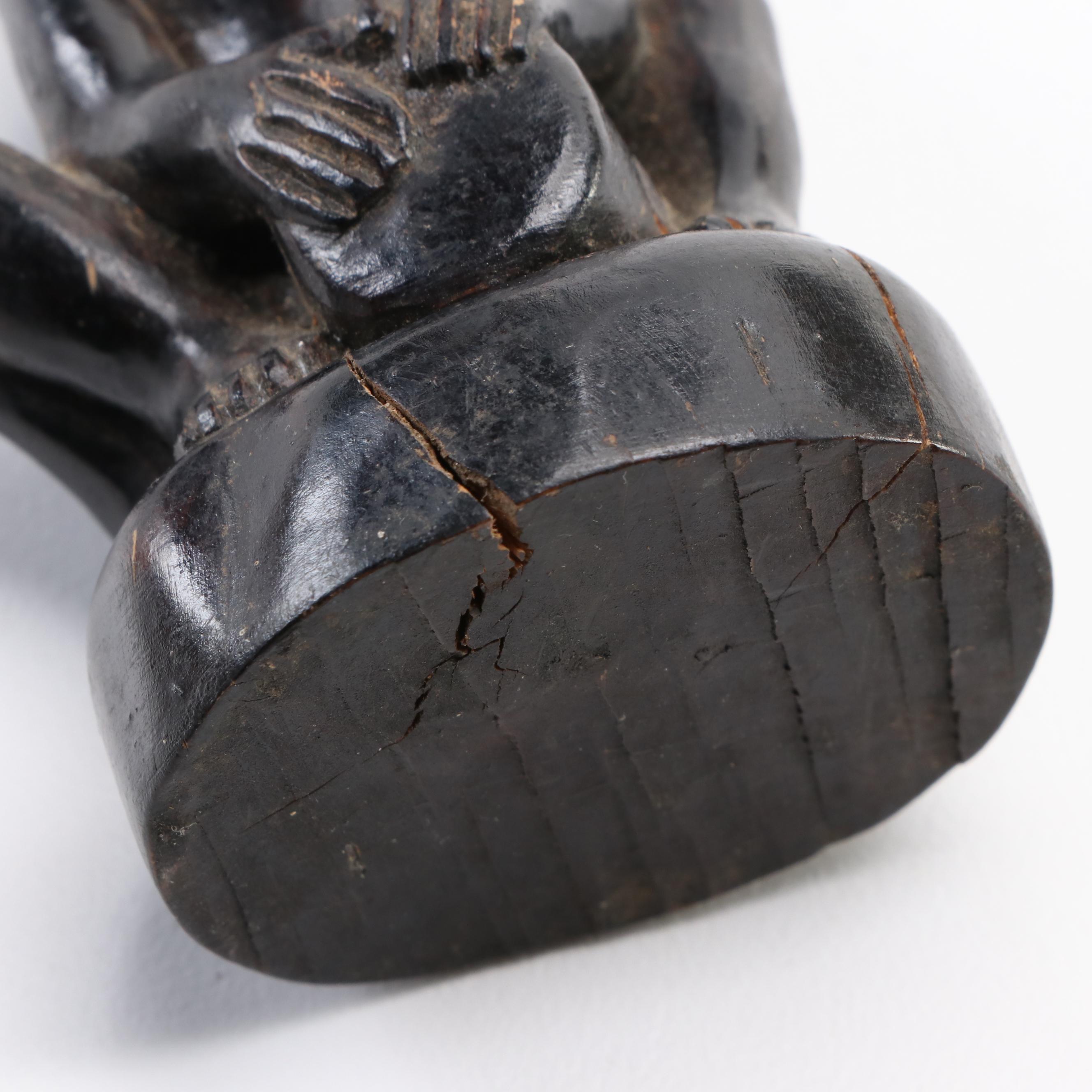 Limoges Haviland "Peaceable Kingdom" Porcelain Plate with Carved Wood Figurines