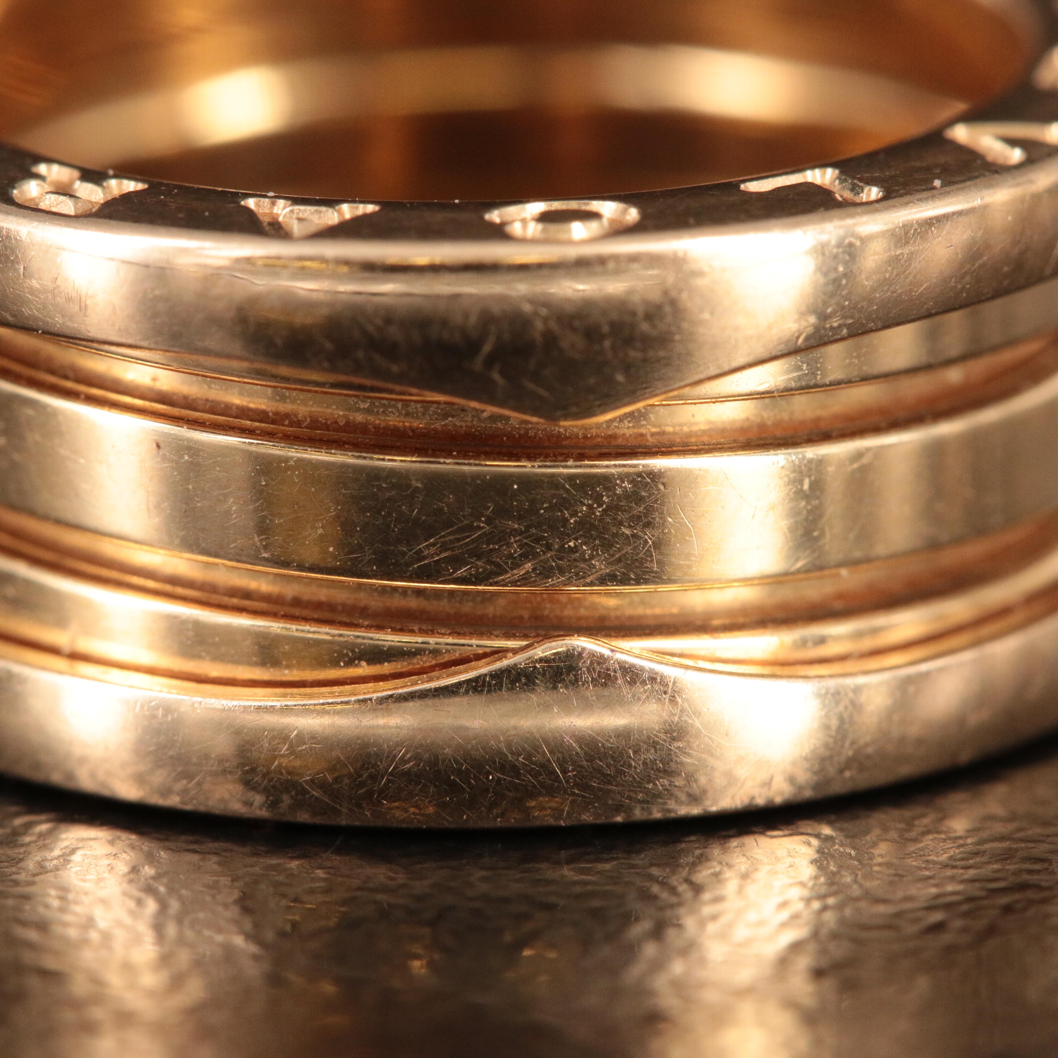 Bulgari BVLGARI "B. Zero" 18K Rose Gold Ring