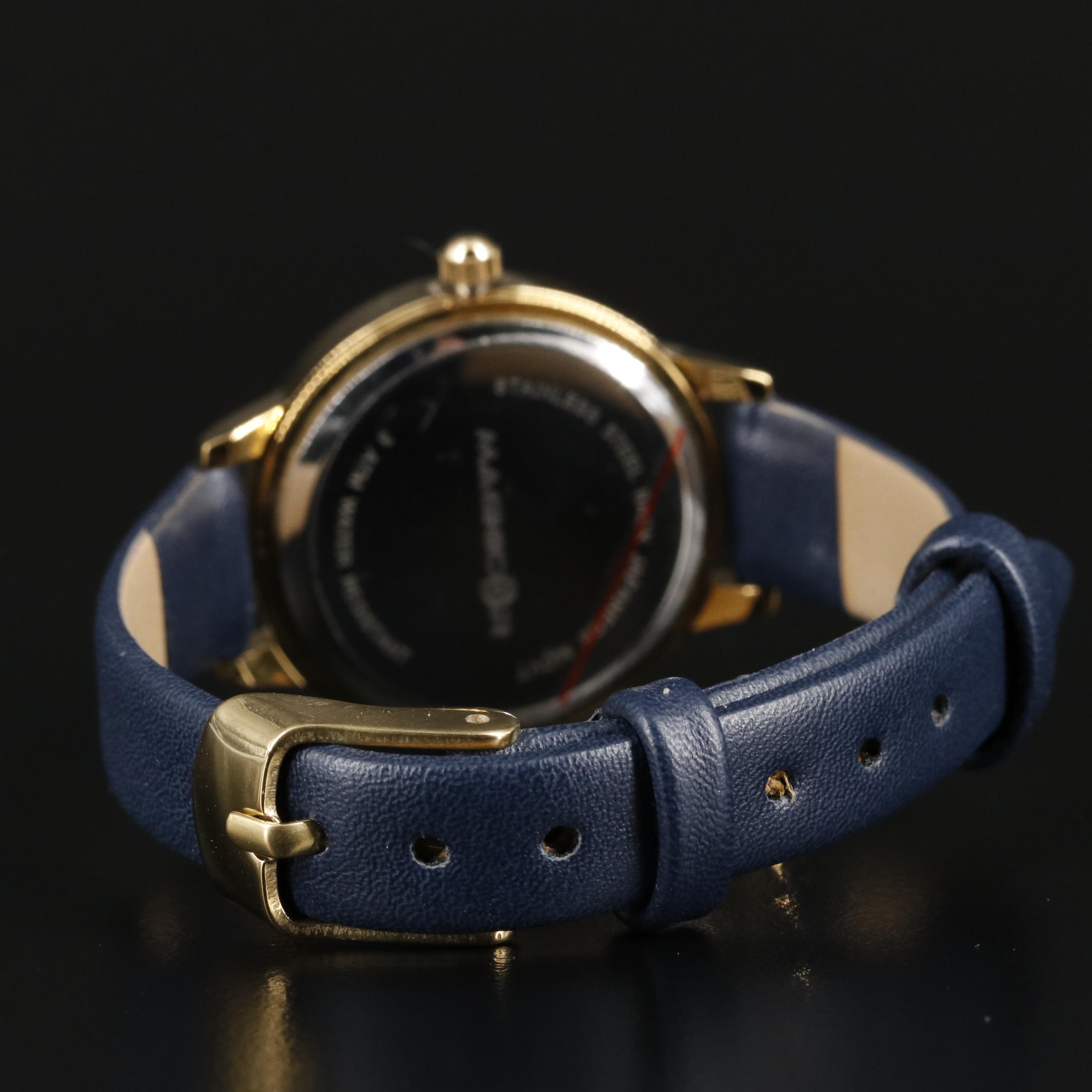 Magnicor Quartz Watch with Flower Dial and Swarovski Crystal Accent