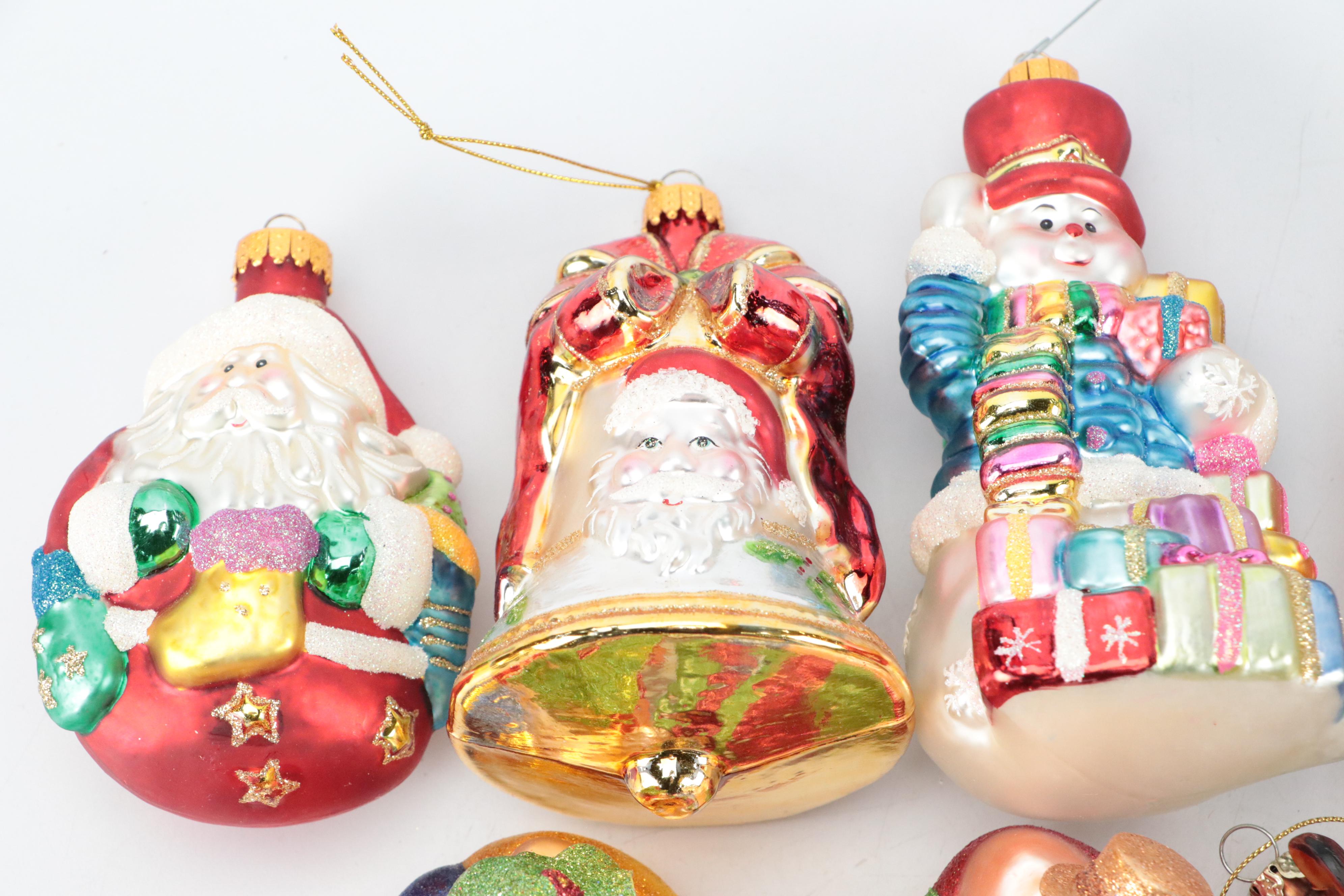 Silvered Glass, Metal and Other Christmas Ornaments