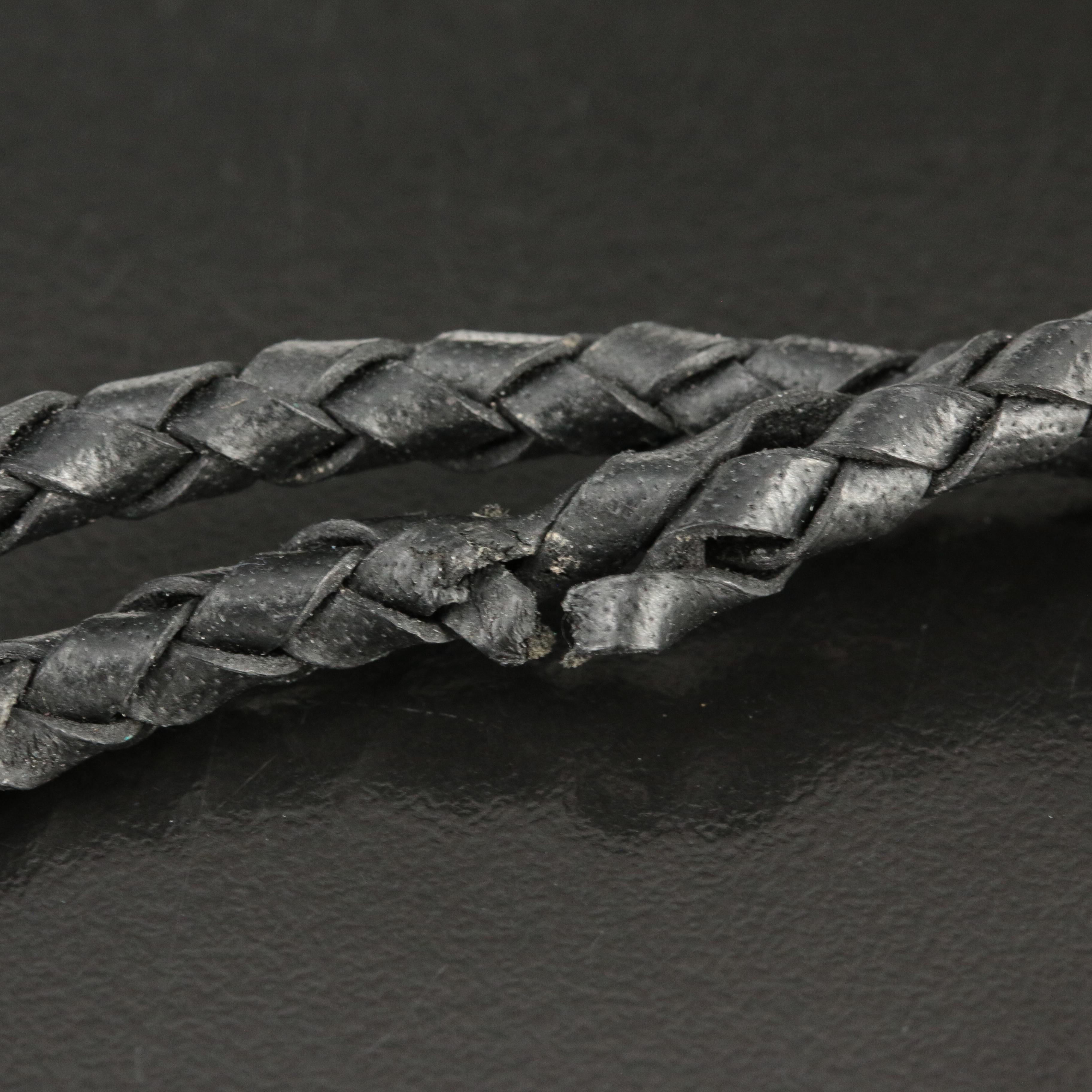 Western Style Sterling Abalone Bolo Tie