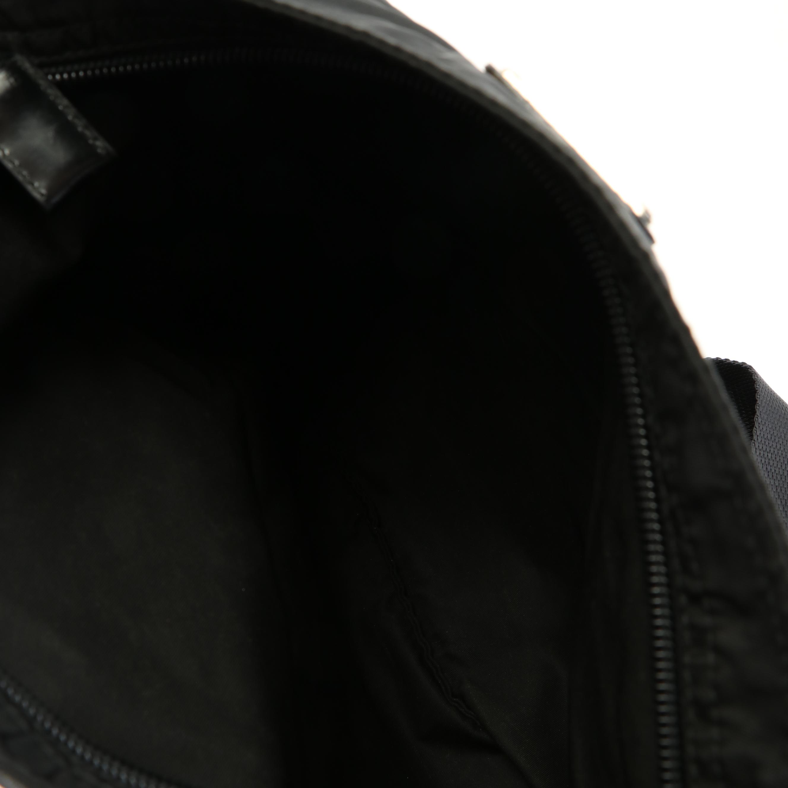 Prada Black Tessuto Nylon Flat Crossbody Bag