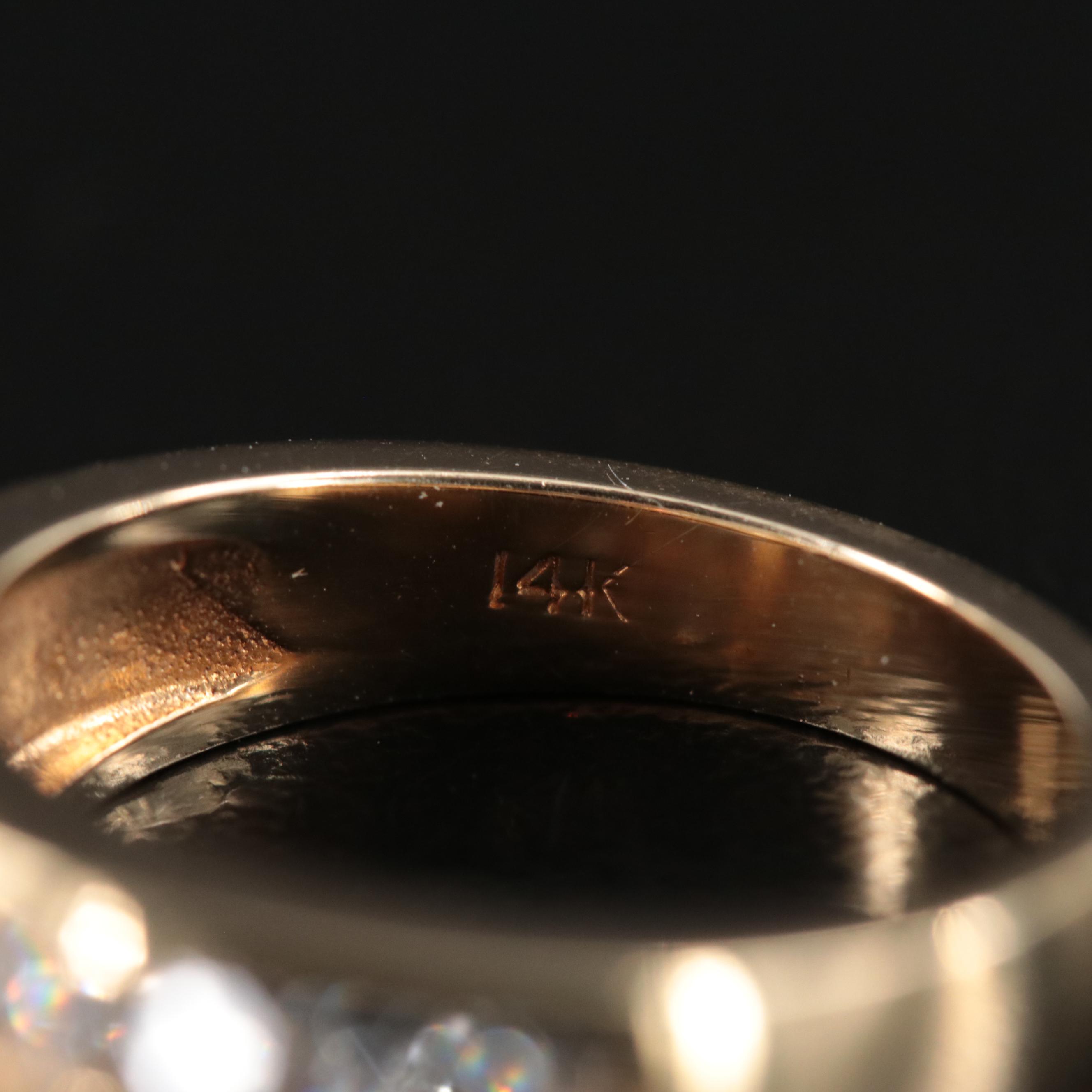 14K Double Row 0.85 CTW Diamond Ring