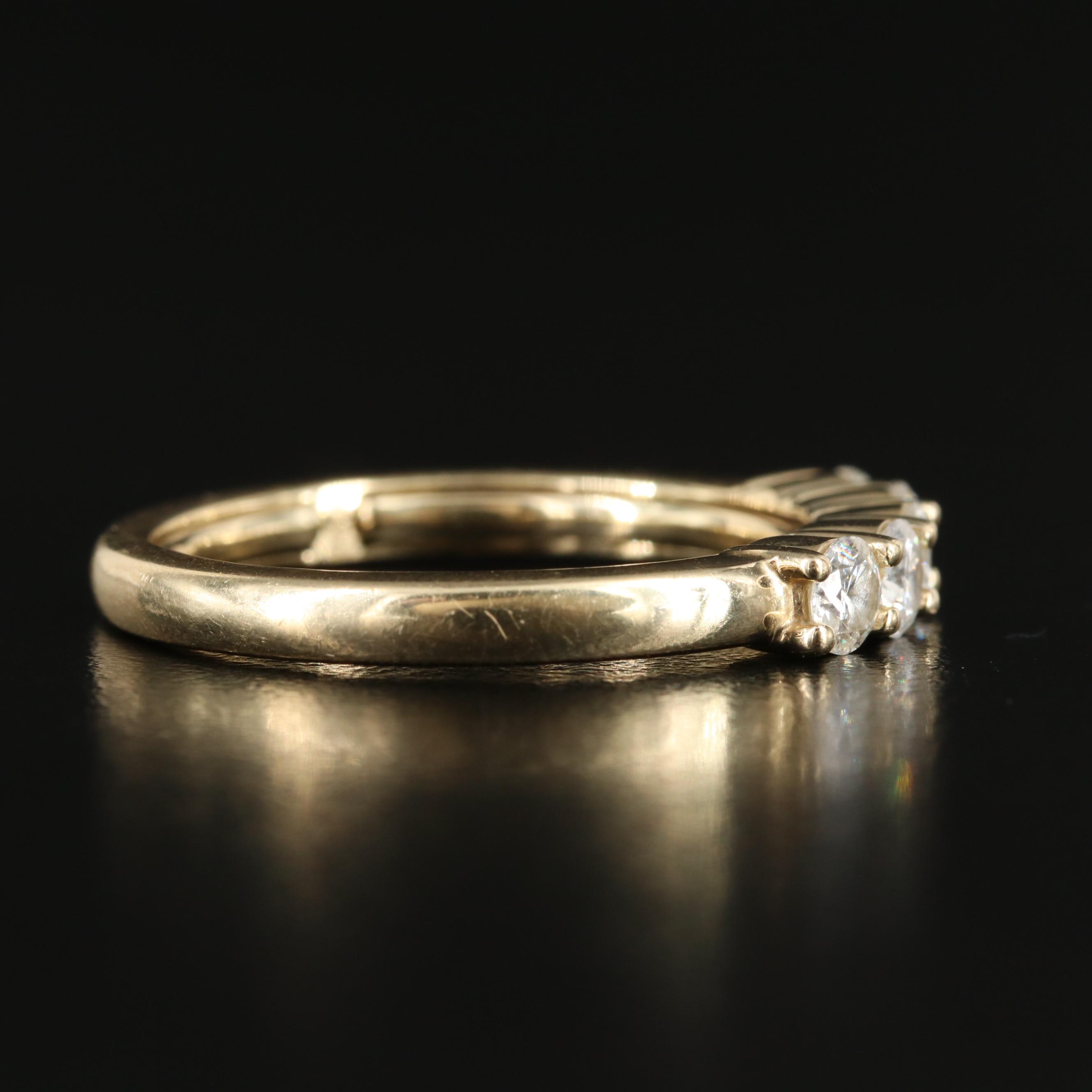 14K 1.00 CTW Diamond Five Stone Band