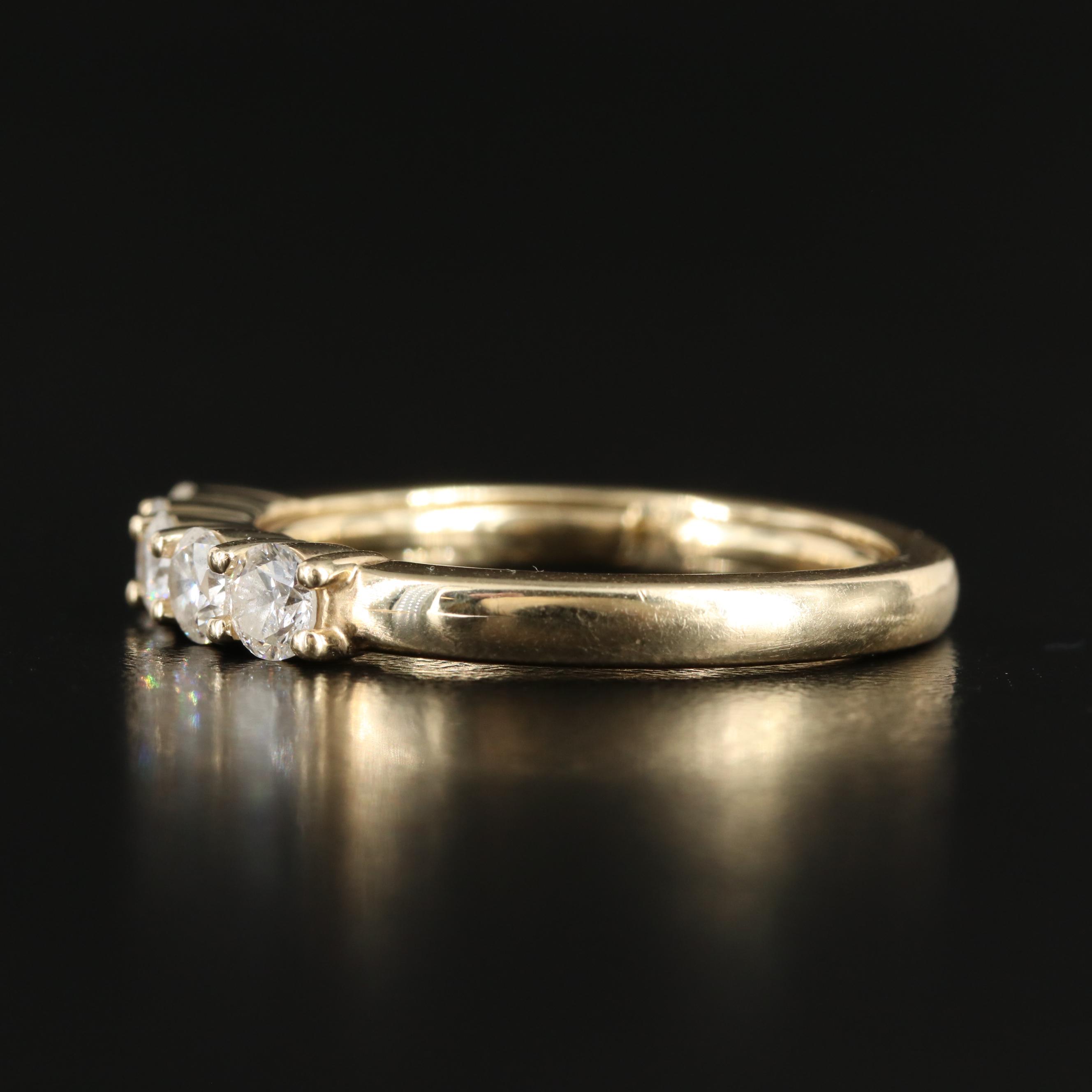 14K 1.00 CTW Diamond Five Stone Band