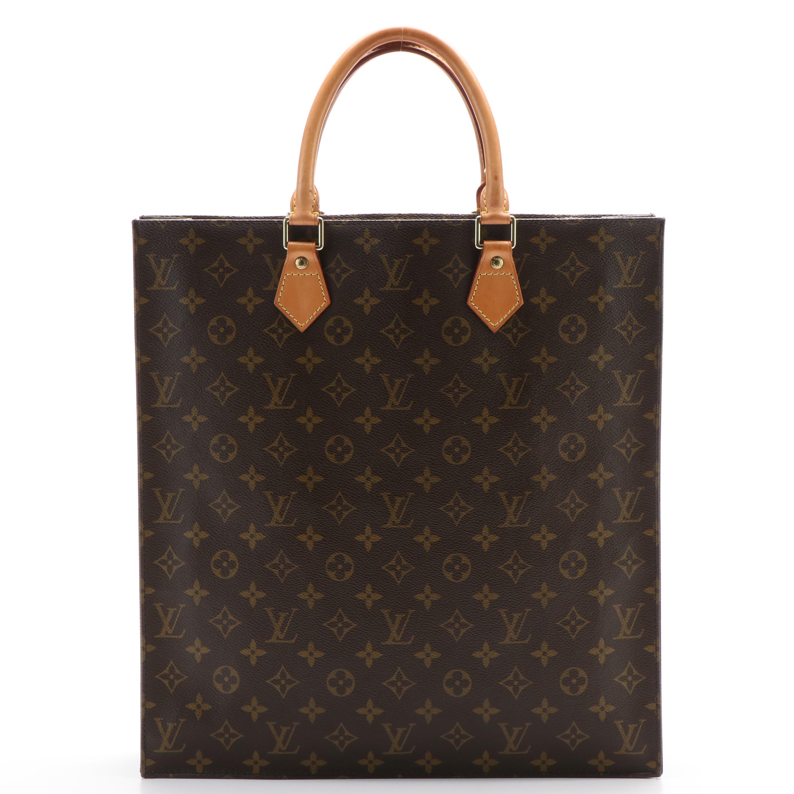Louis Vuitton Sac Plat Tote in Monogram Coated Canvas