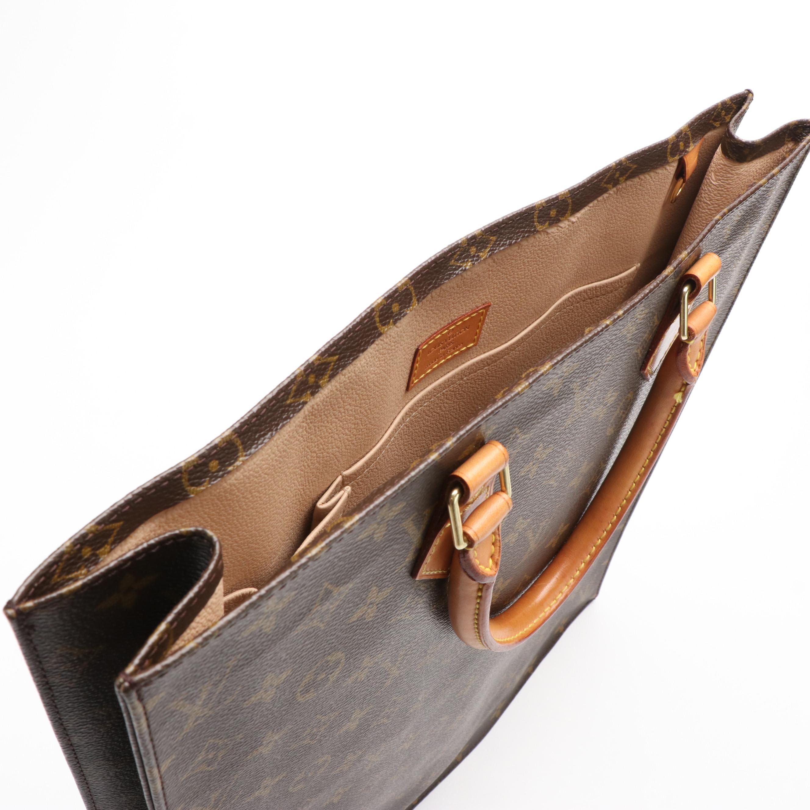 Louis Vuitton Sac Plat Tote in Monogram Coated Canvas