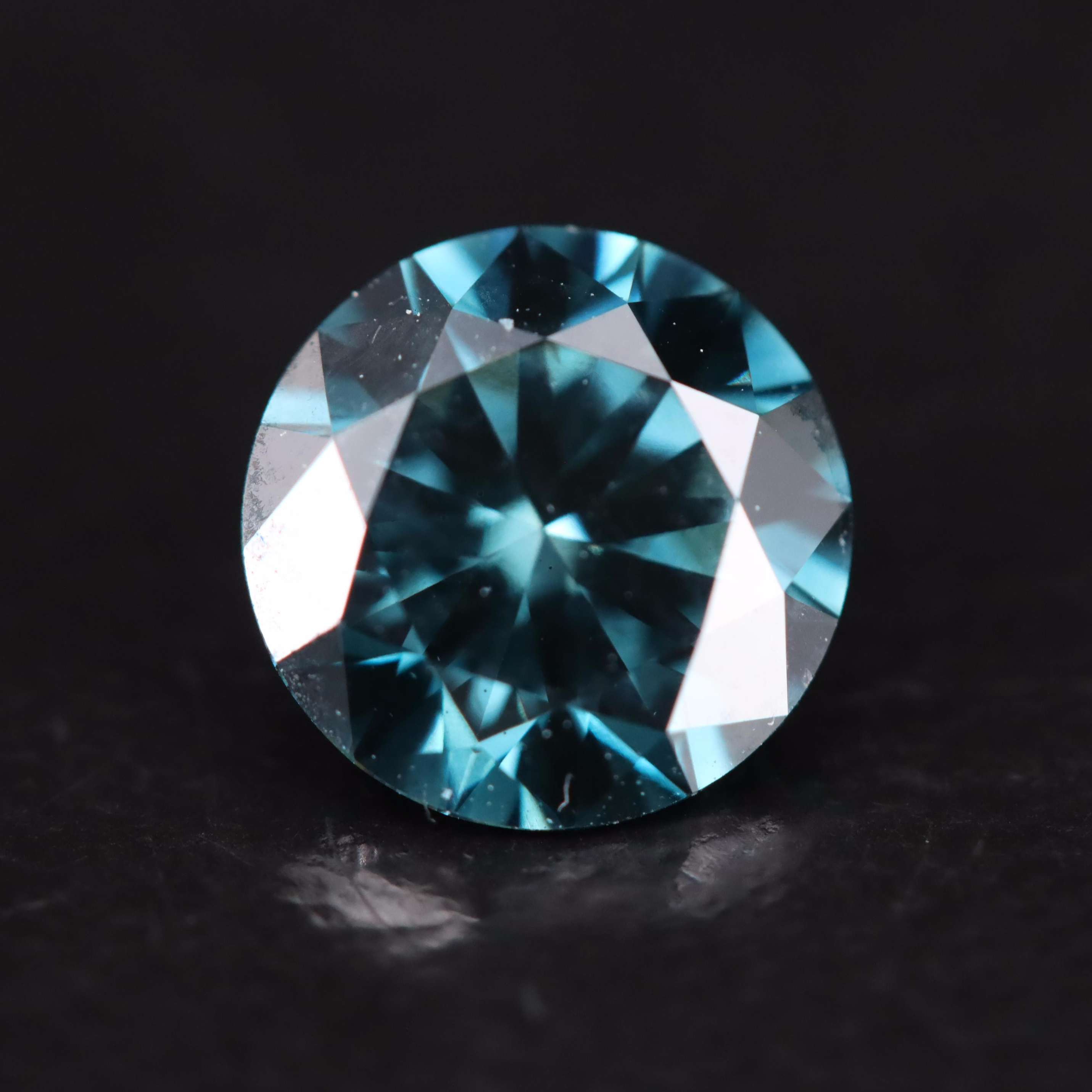 Loose 1.74 CT Fancy Deep Blue Diamond