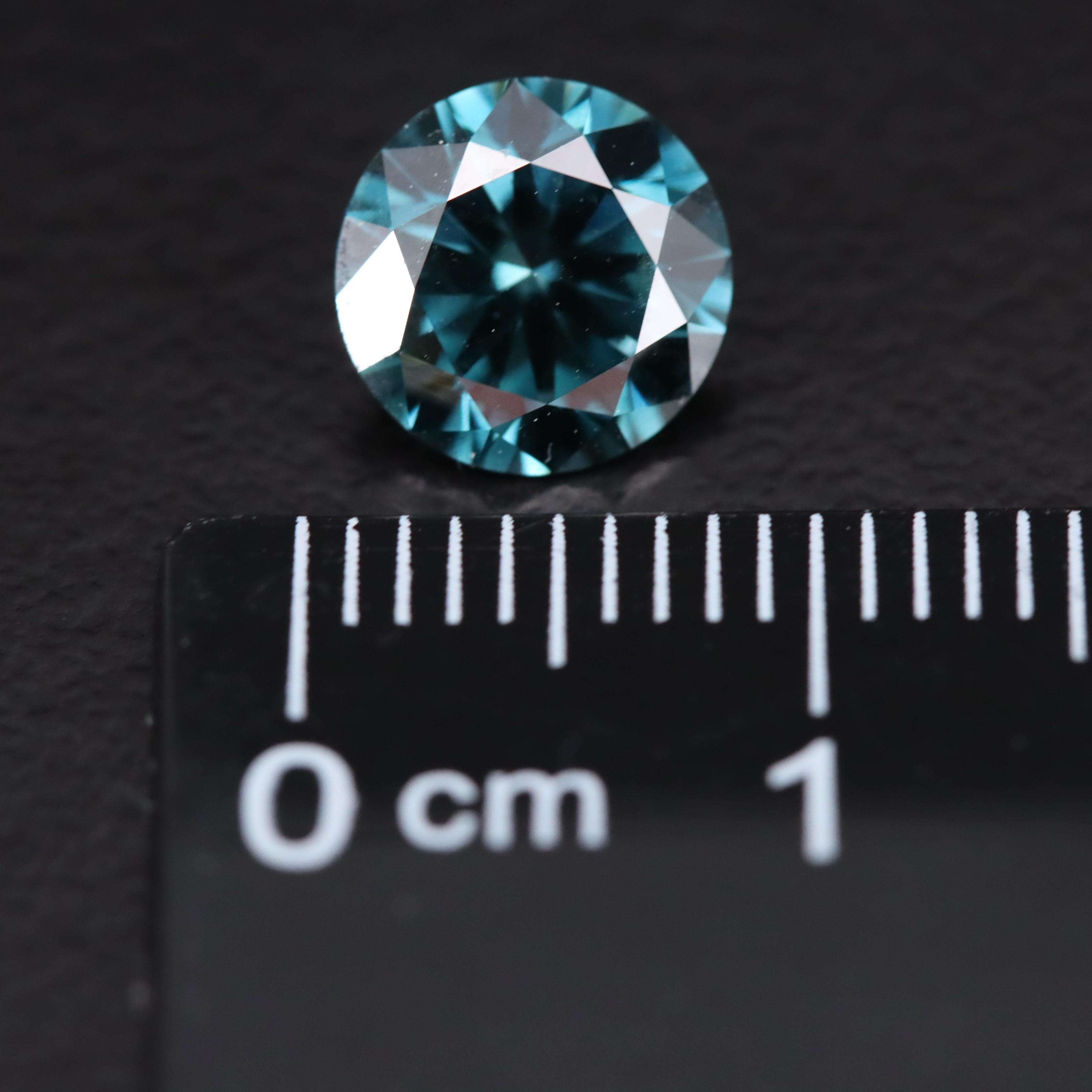 Loose 1.74 CT Fancy Deep Blue Diamond