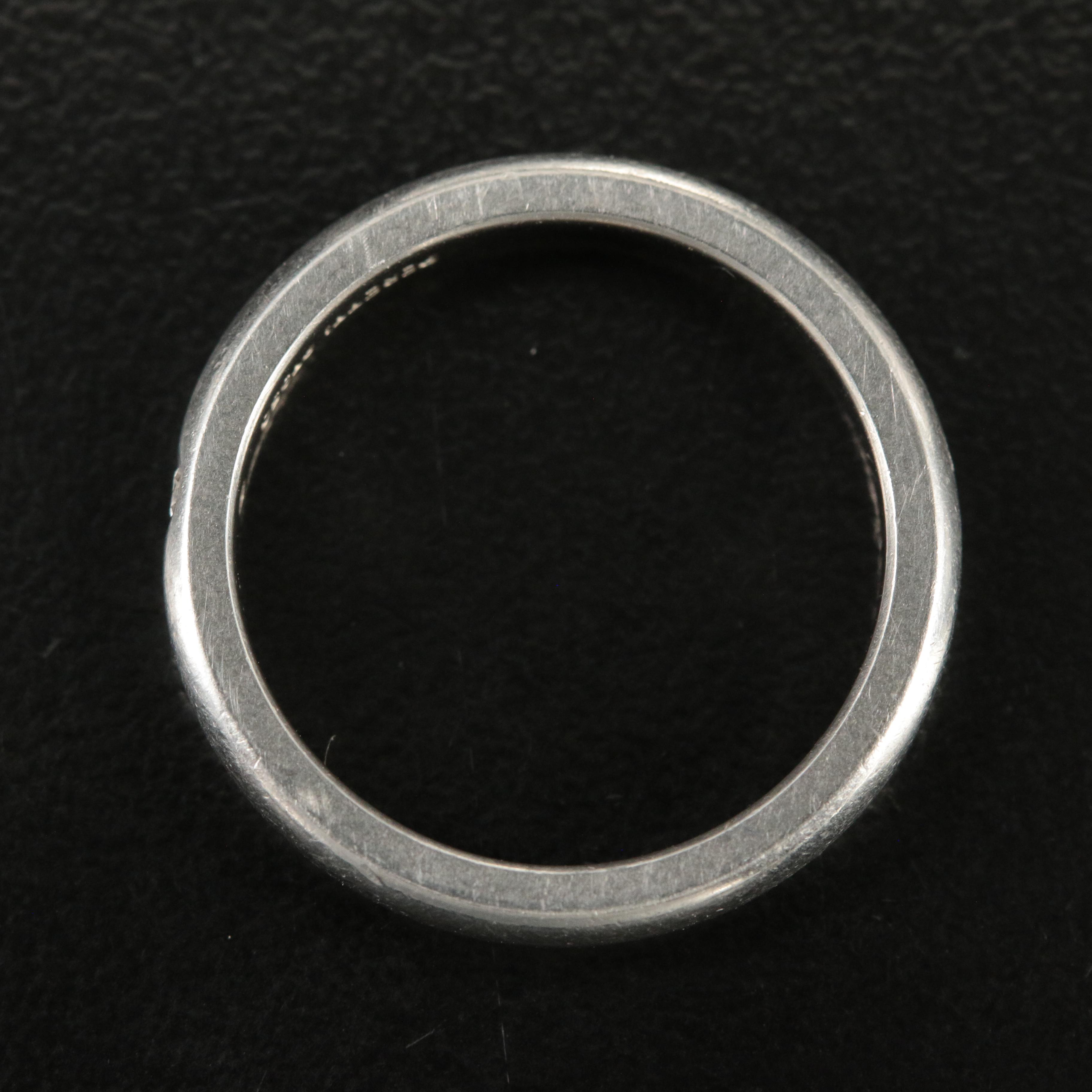 Elsa Peretti for Tiffany & Co. Platinum Band with Diamond Accent