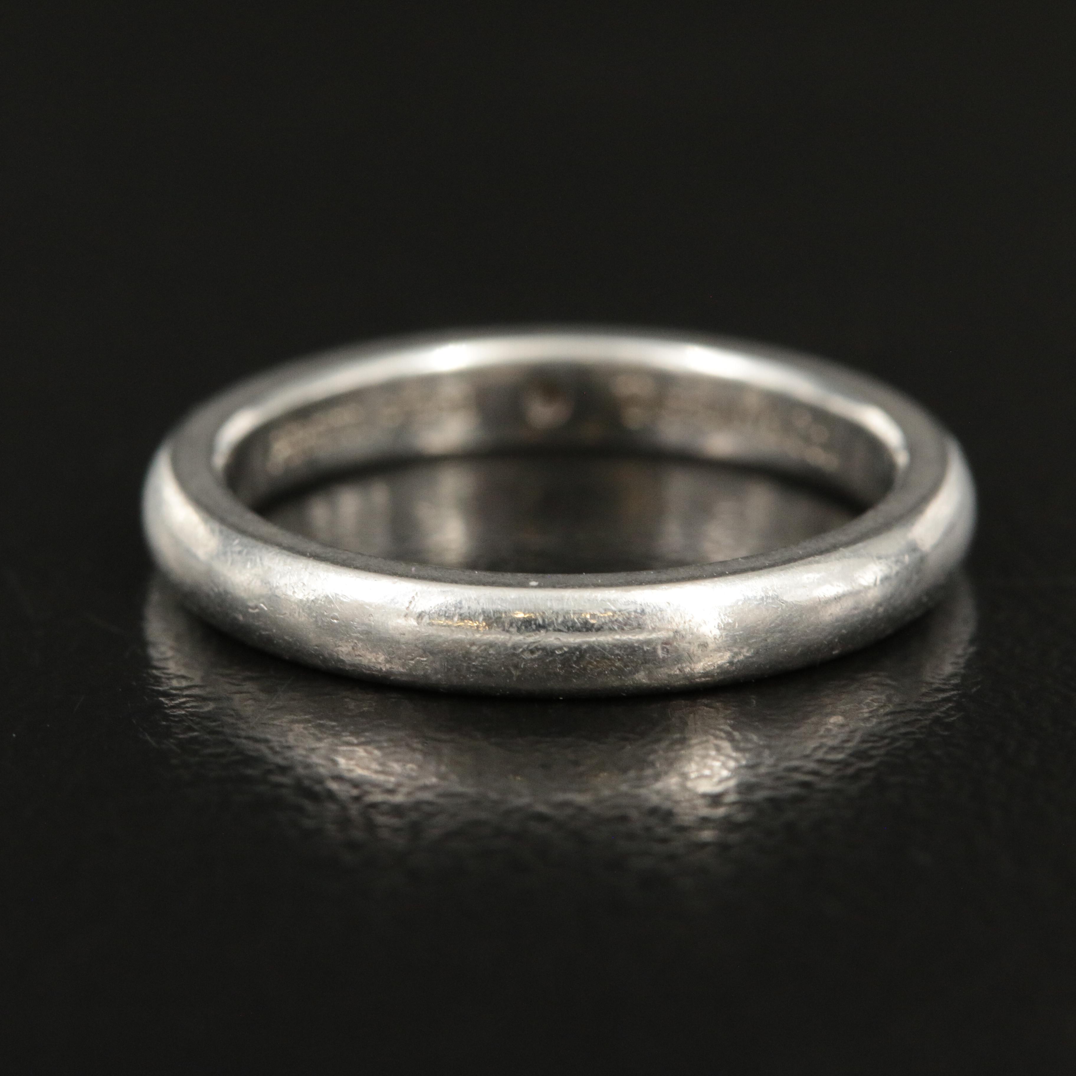 Elsa Peretti for Tiffany & Co. Platinum Band with Diamond Accent