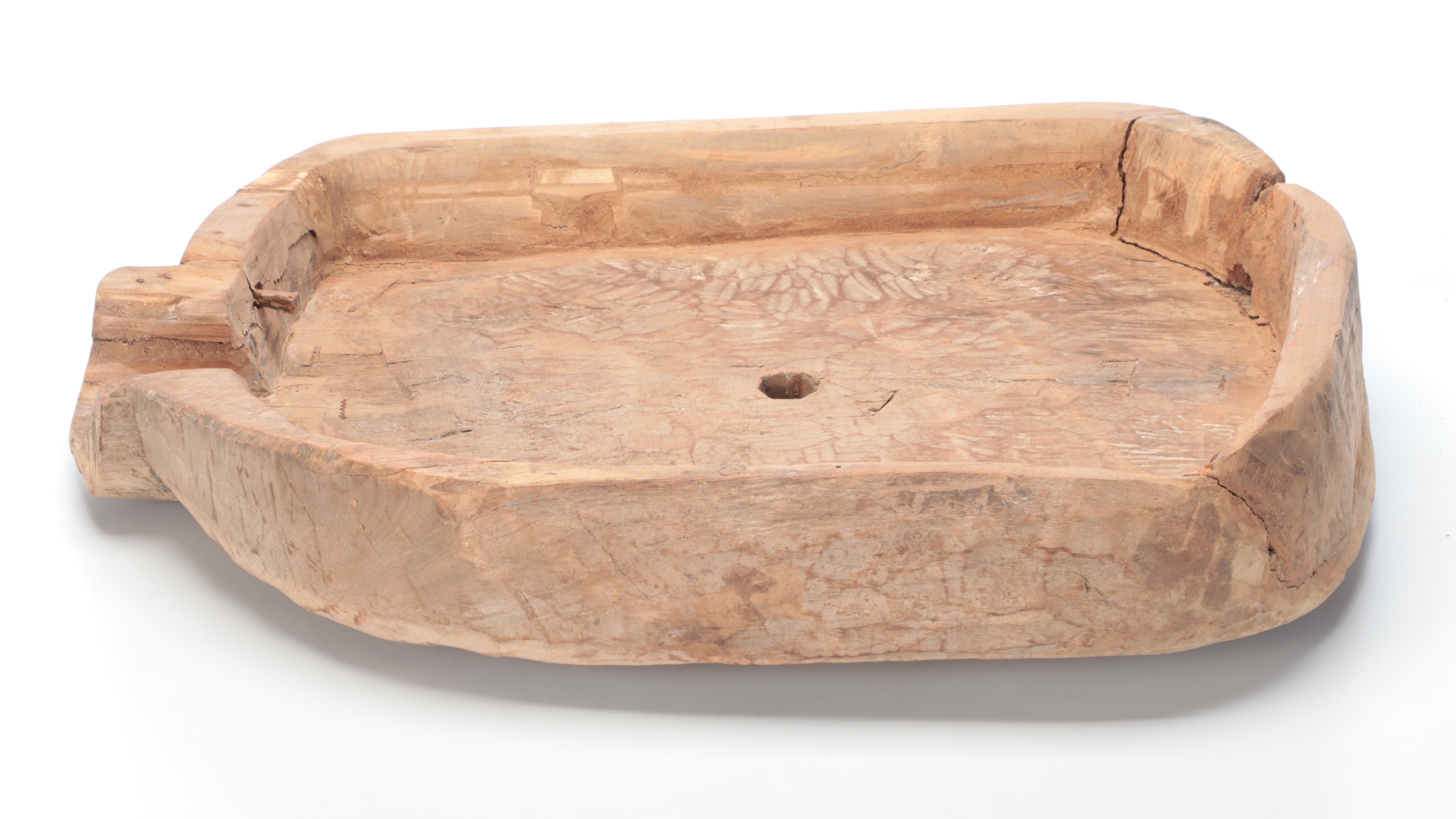 Primitive Wooden Basin