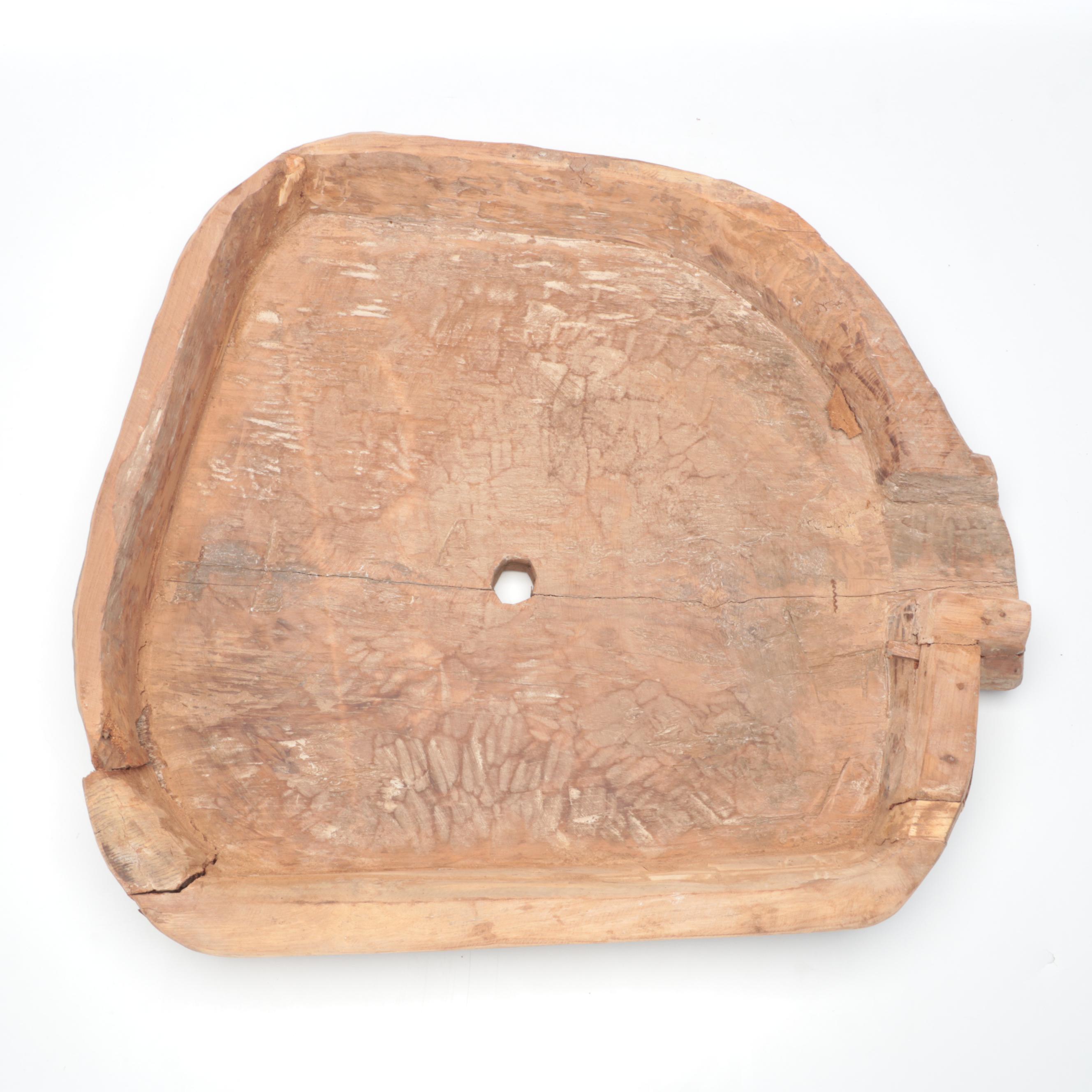 Primitive Wooden Basin