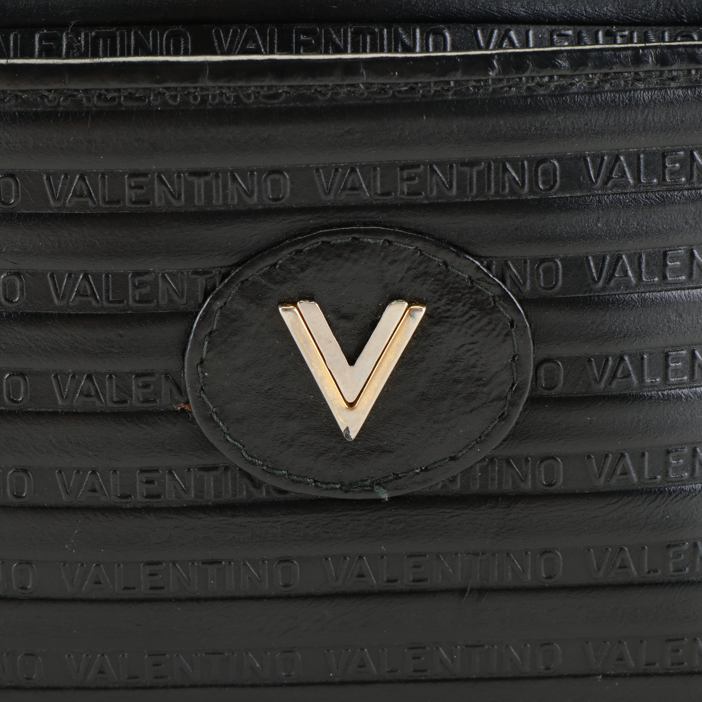 Mario Valentino Black Leather Shoulder Bag