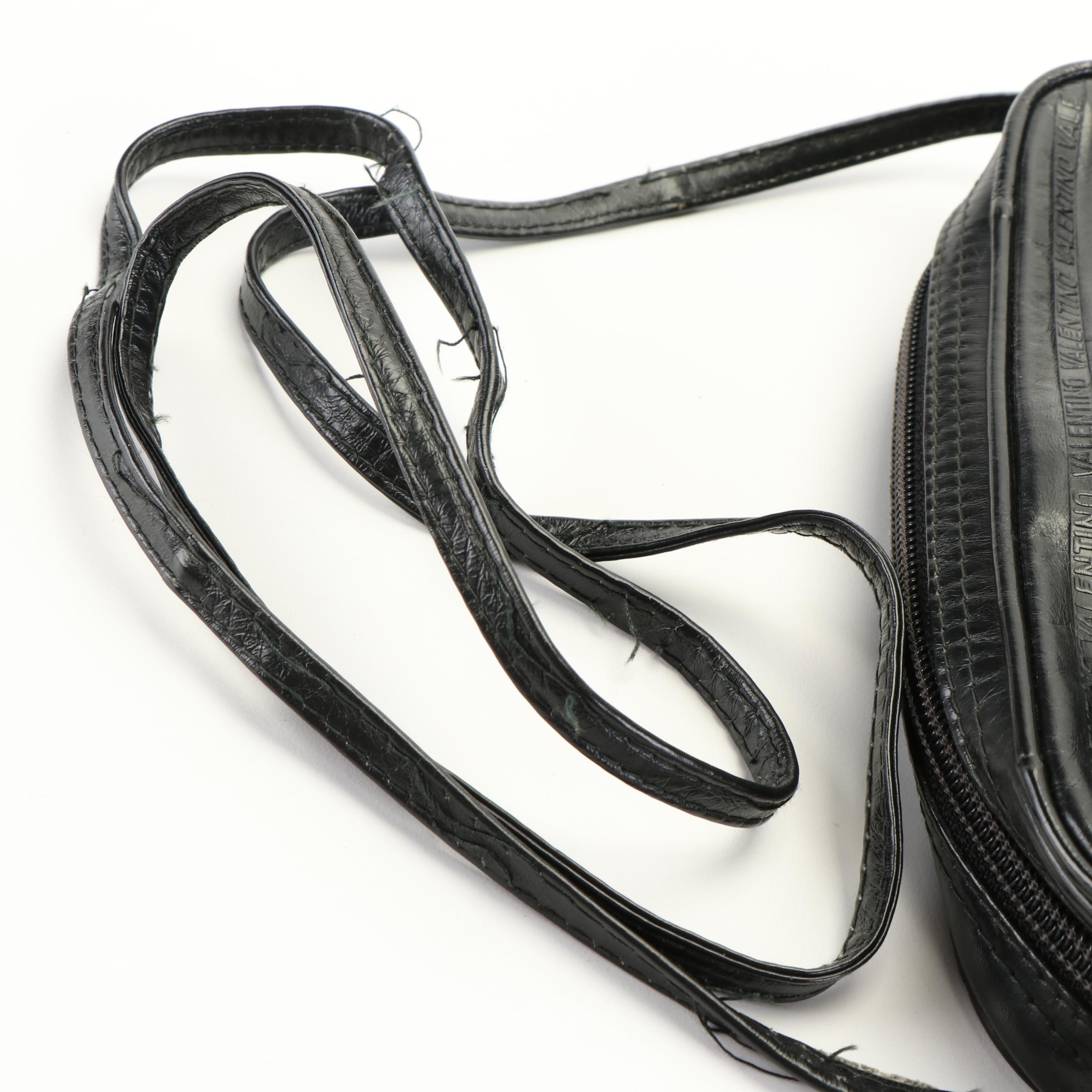 Mario Valentino Black Leather Shoulder Bag