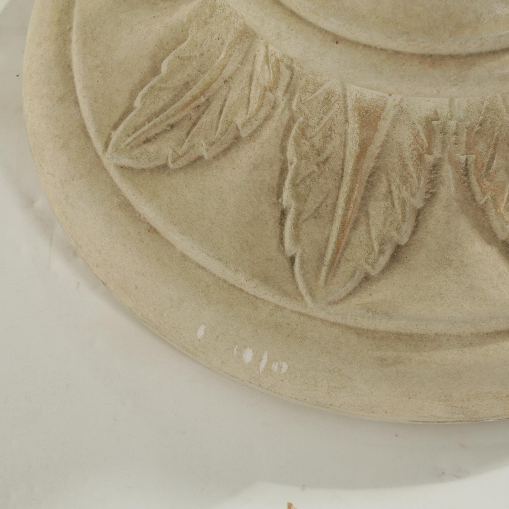 Neoclassical Style Cast Plaster Torchiere Floor Lamp, Late 20th Century