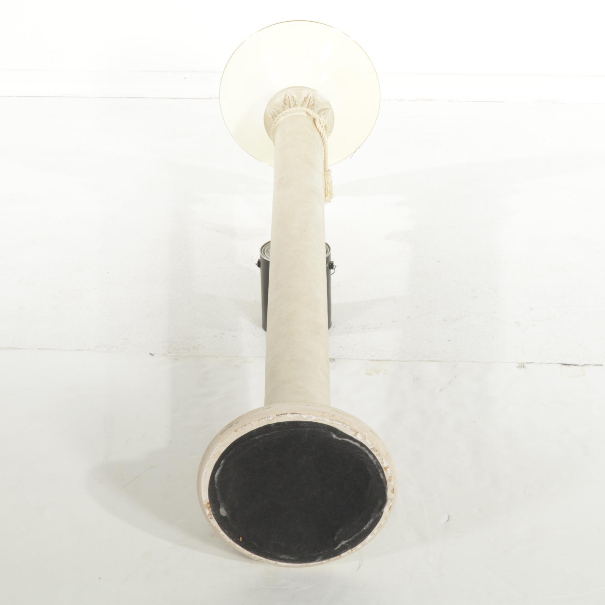 Neoclassical Style Cast Plaster Torchiere Floor Lamp, Late 20th Century