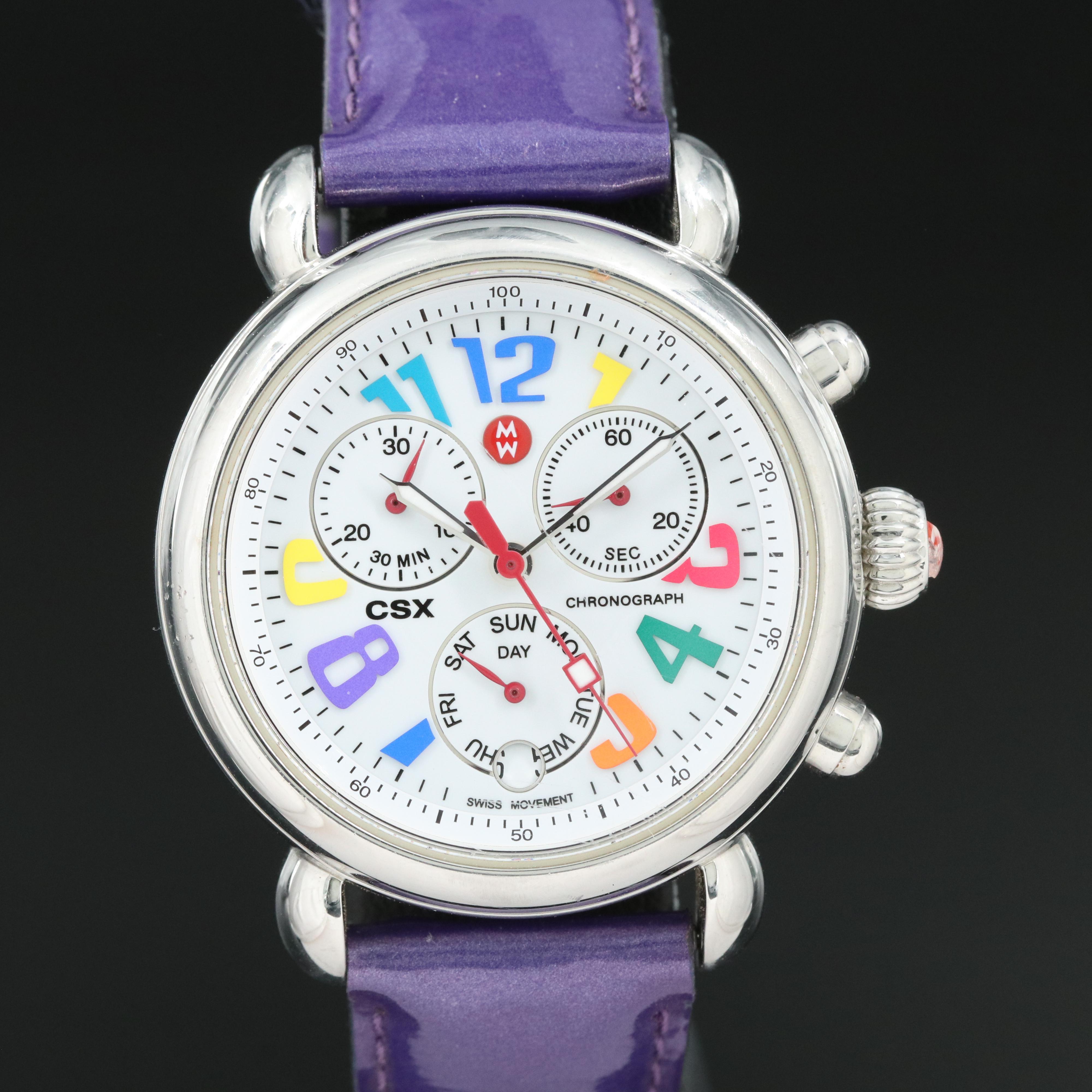 Michele CSX Day-Date Chronograph Quartz Watch