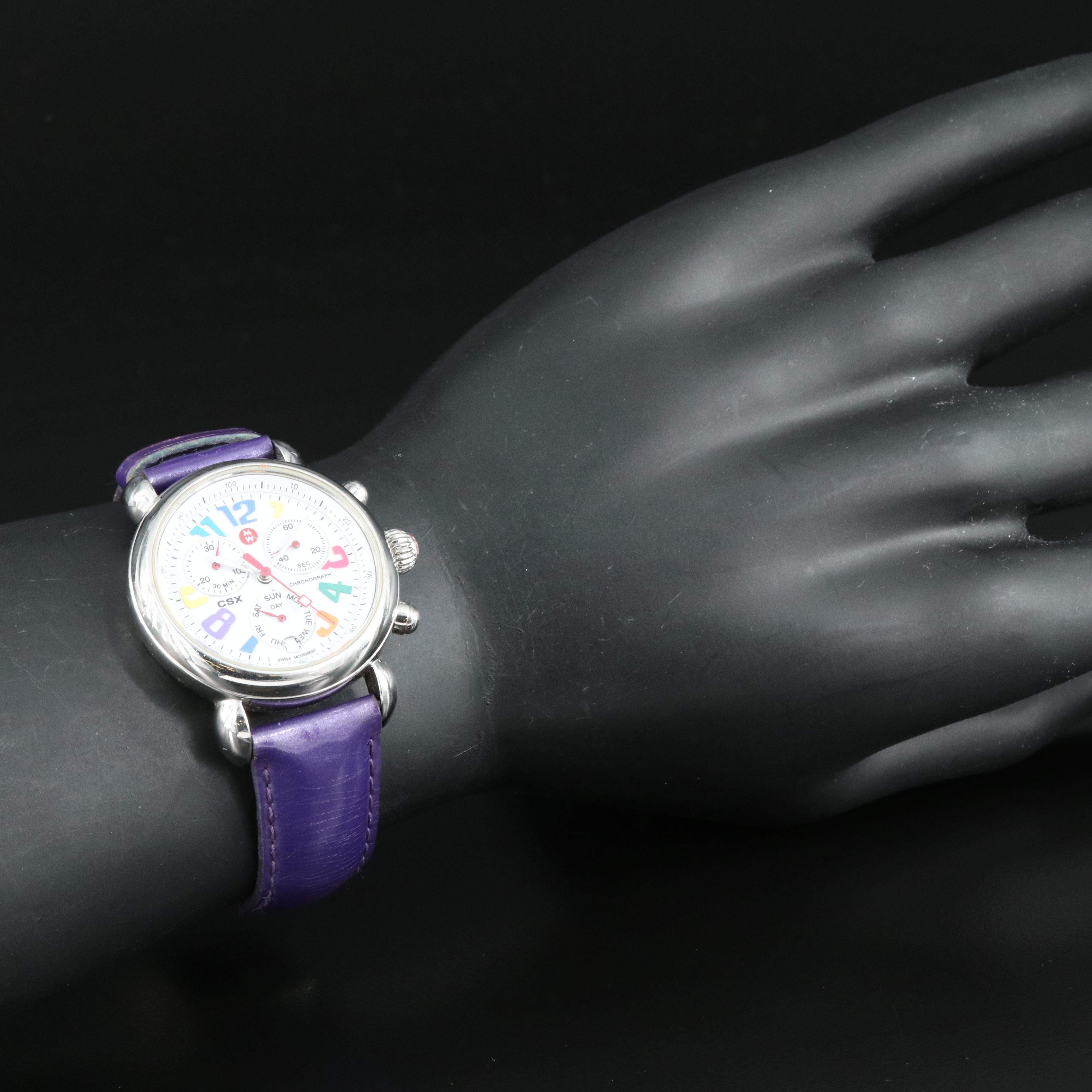 Michele CSX Day-Date Chronograph Quartz Watch