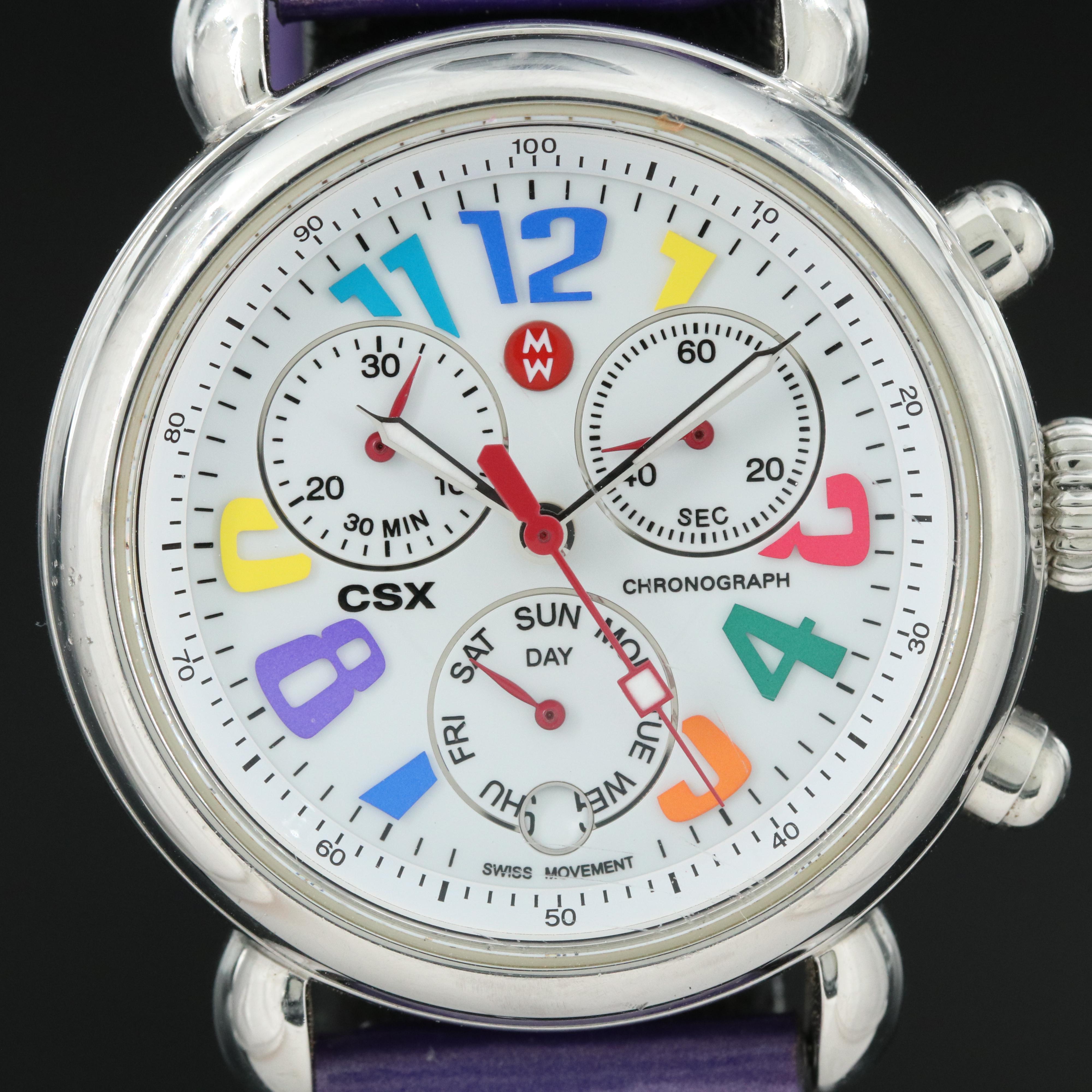 Michele CSX Day-Date Chronograph Quartz Watch