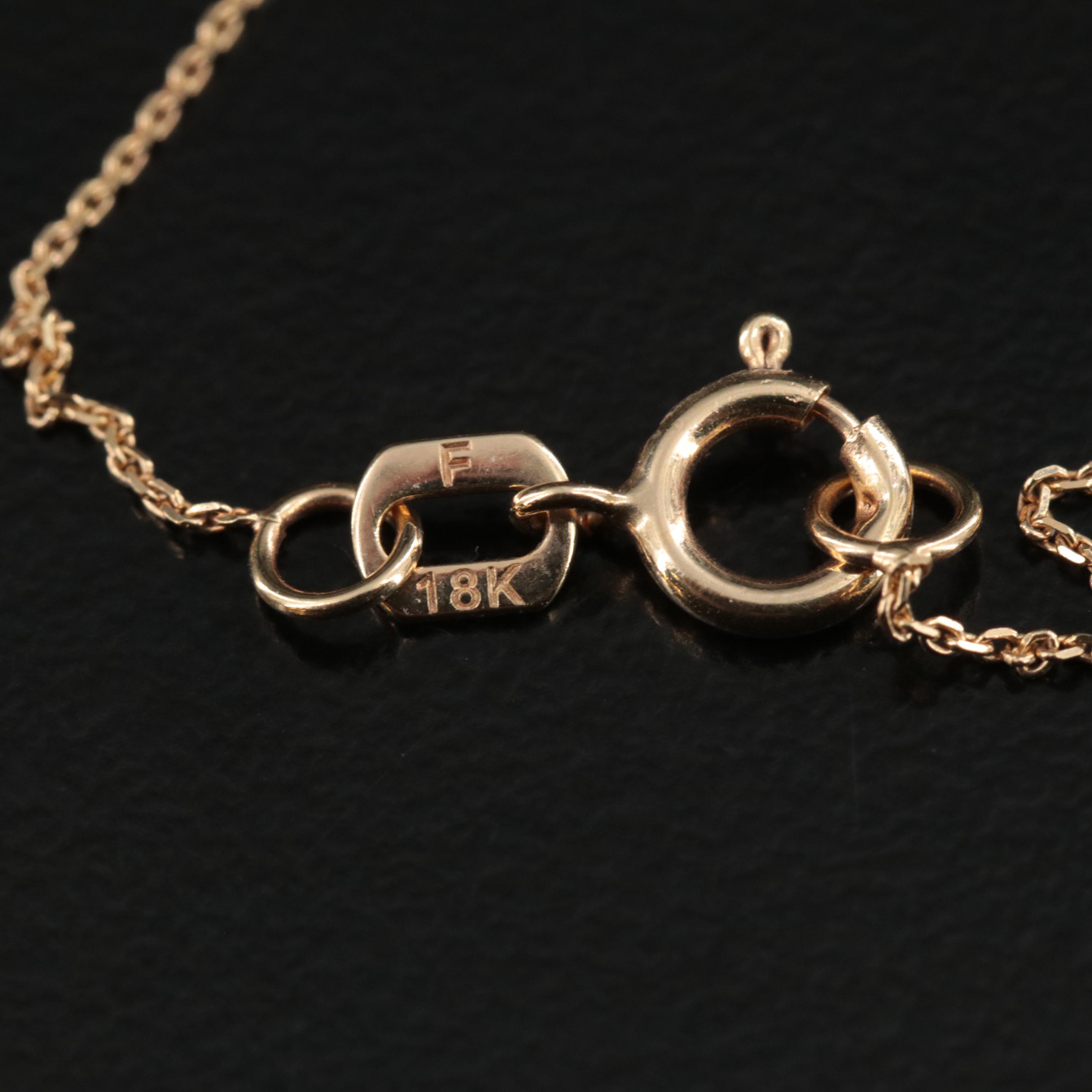 18K Chain with 1883 Racketeer Nickel in Pendant
