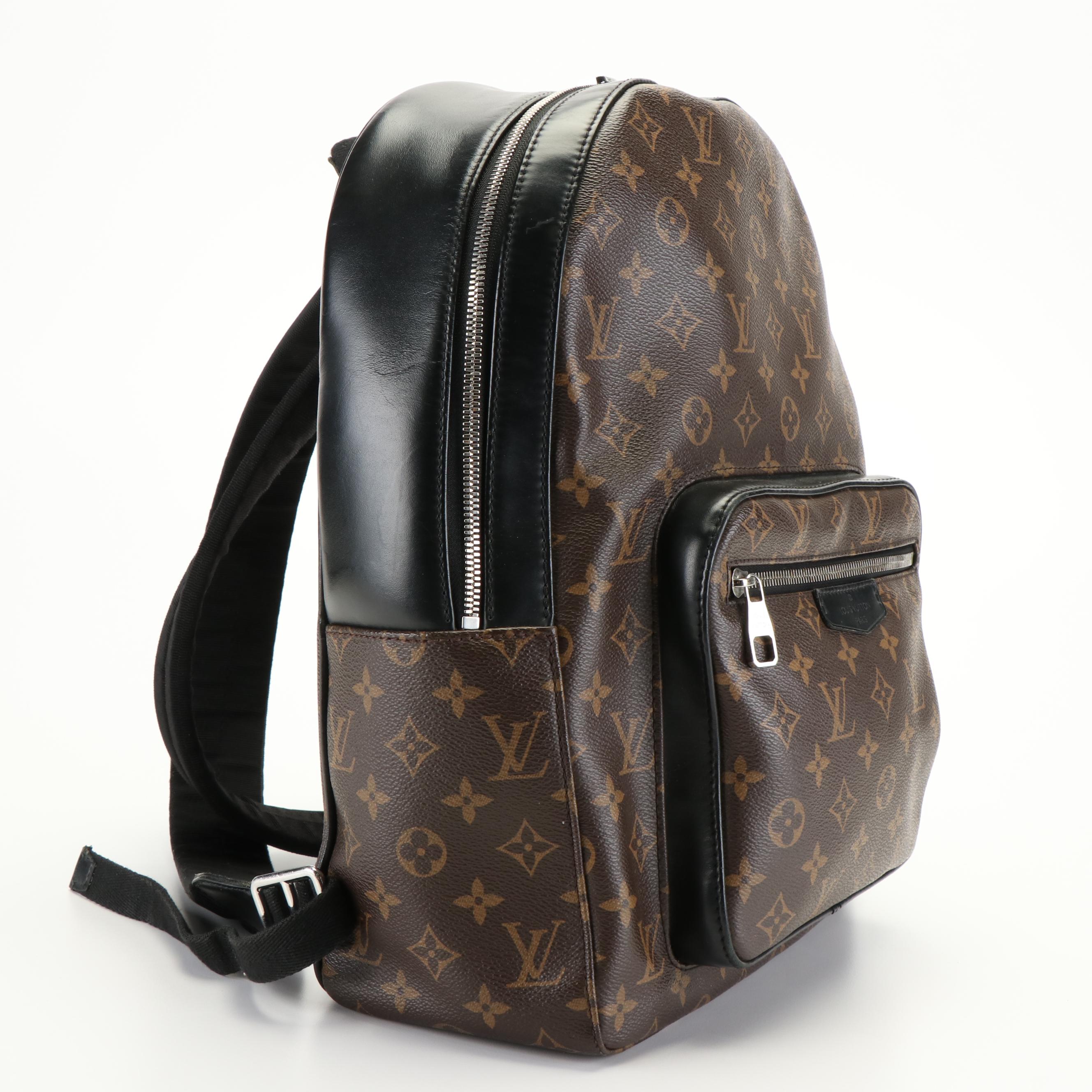 Louis Vuitton Palm Springs Backpack in Monogram Canvas and Black Leather Trim