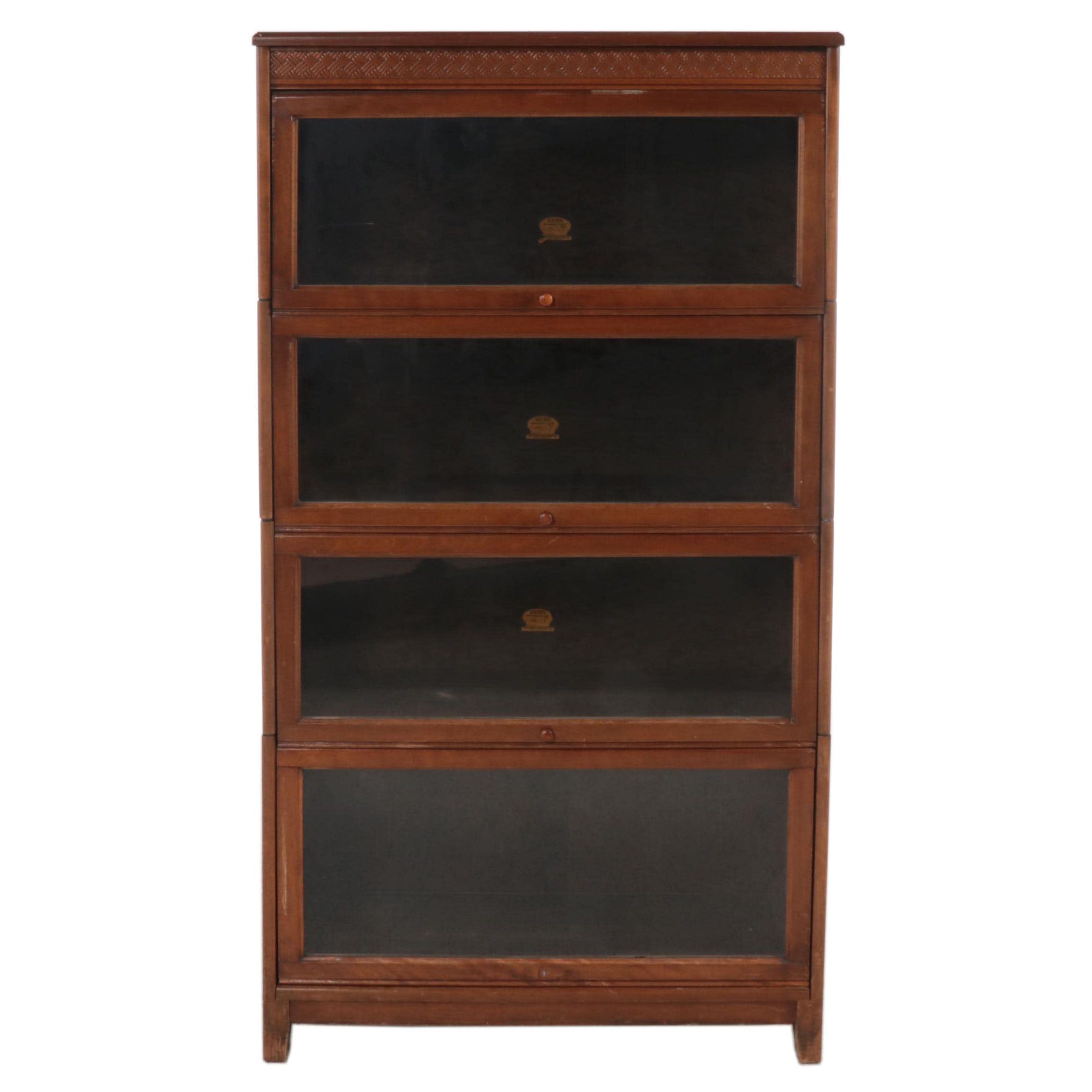 The Gunn Furniture Co. Birch Four-Stack Barrister's Bookcase, 20th Century