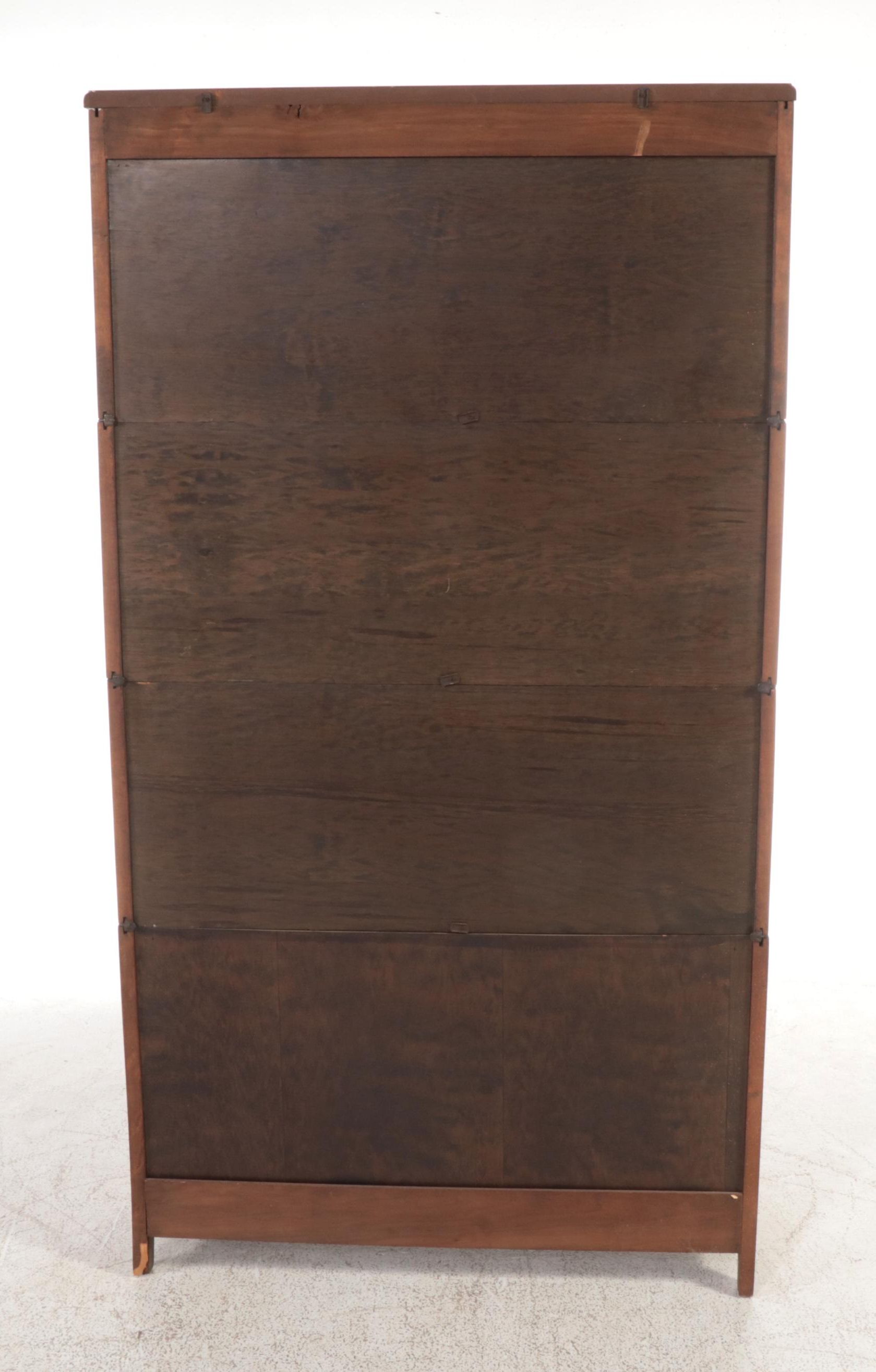The Gunn Furniture Co. Birch Four-Stack Barrister's Bookcase, 20th Century
