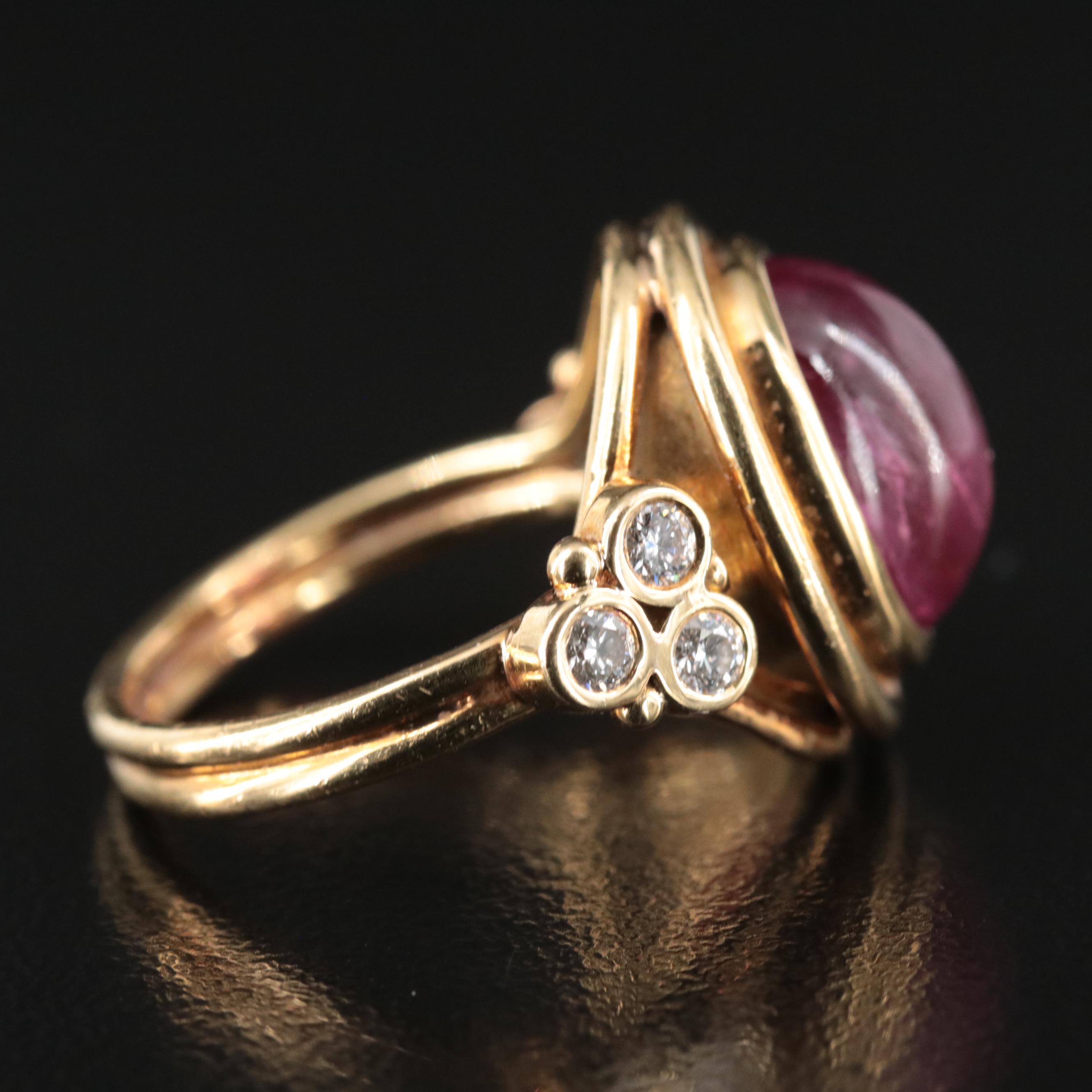 18K Tourmaline and Diamond Ring