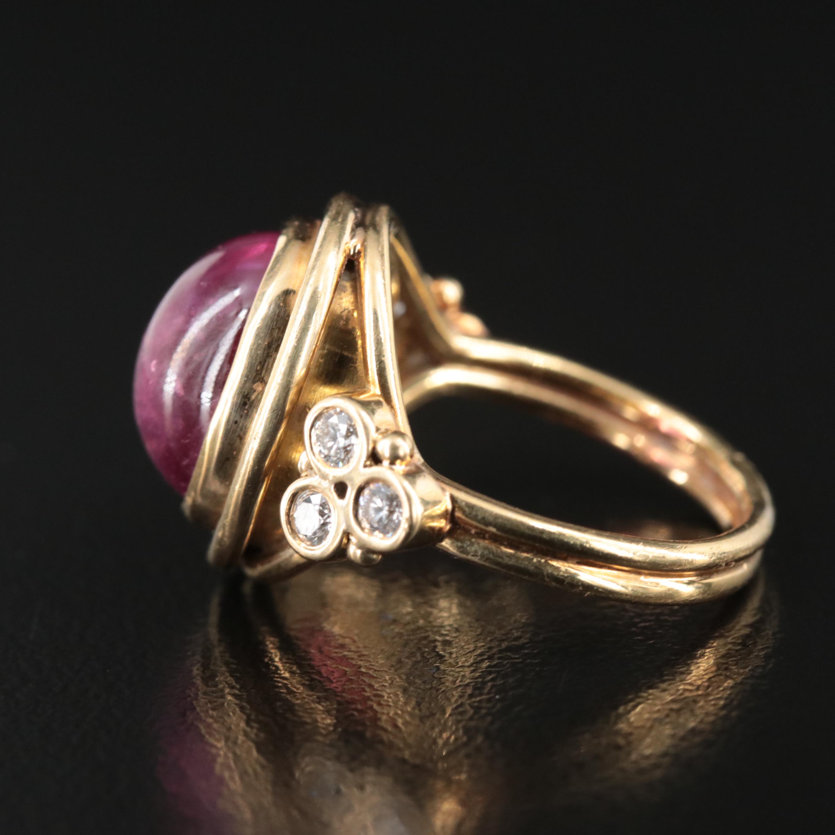 18K Tourmaline and Diamond Ring