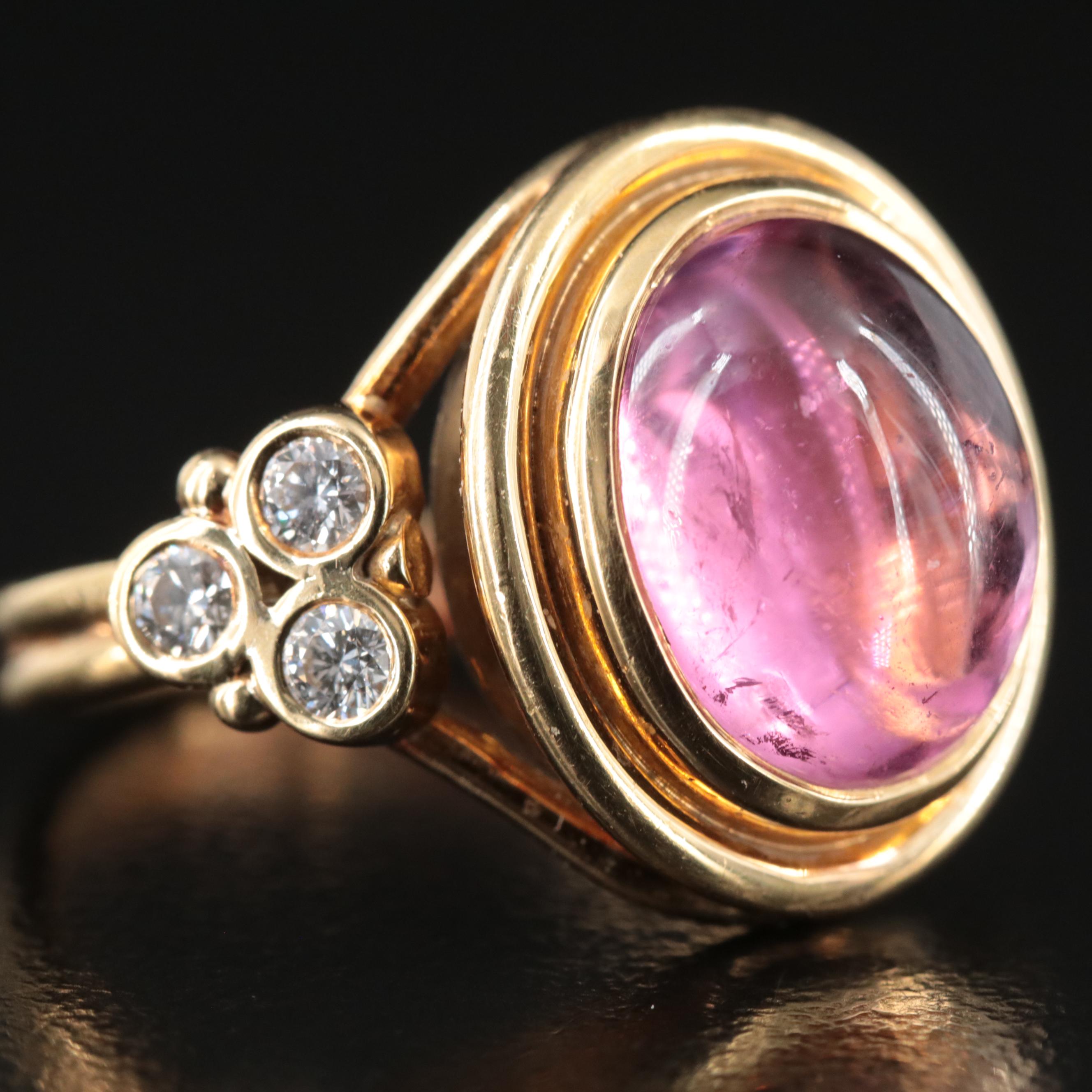 18K Tourmaline and Diamond Ring