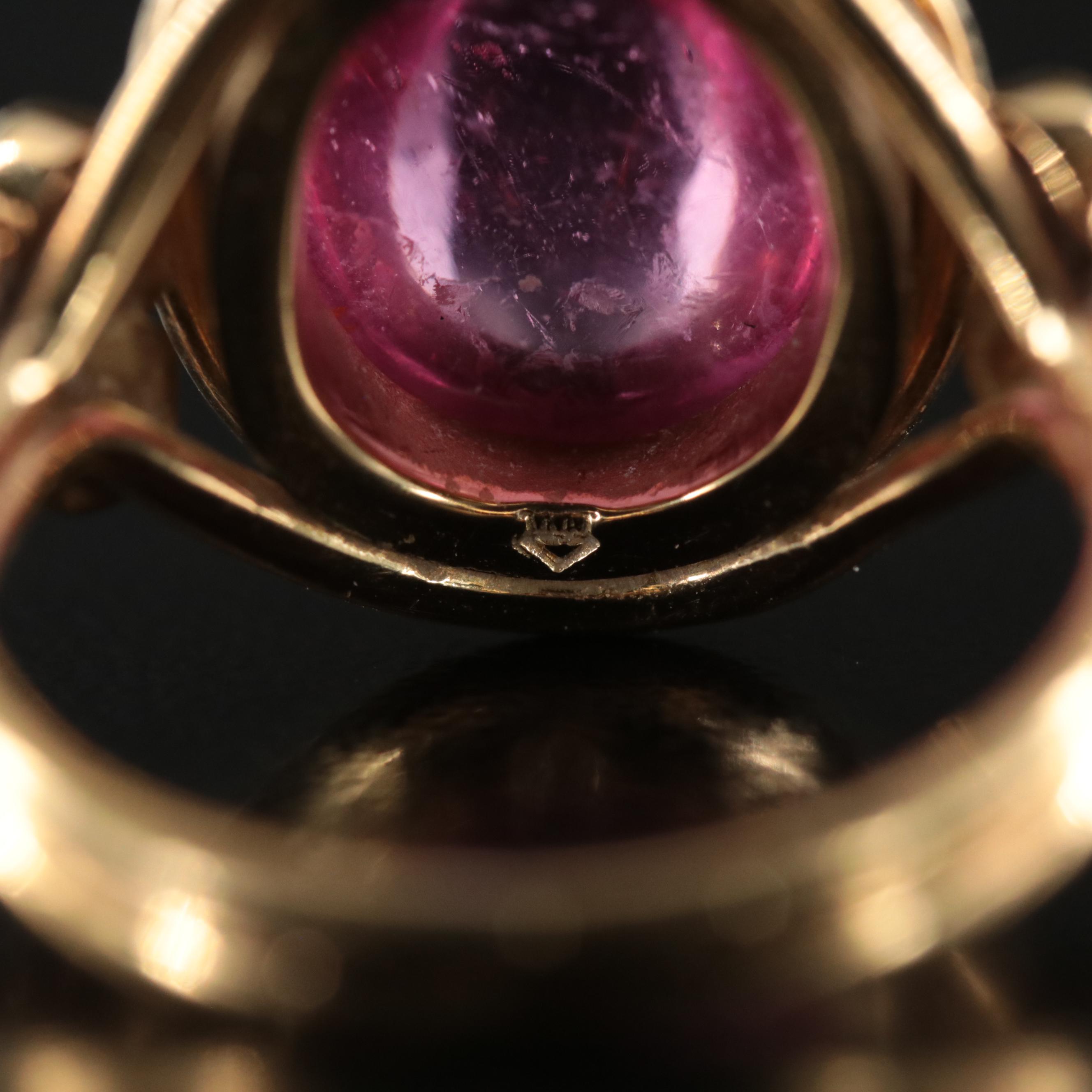 18K Tourmaline and Diamond Ring