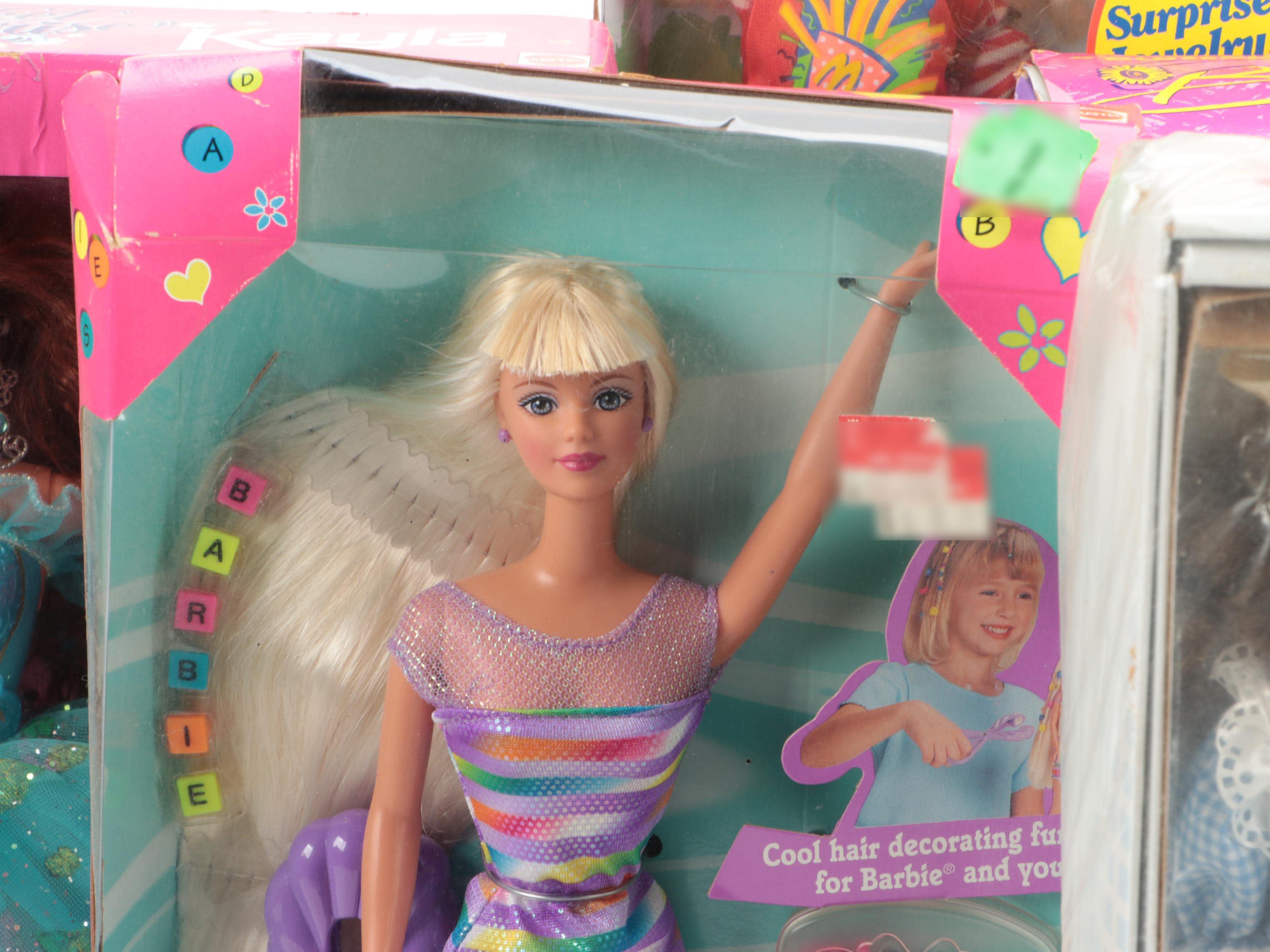 Mattel Barbie "Locket Surprise Kayla", "Baywatch" and More Dolls