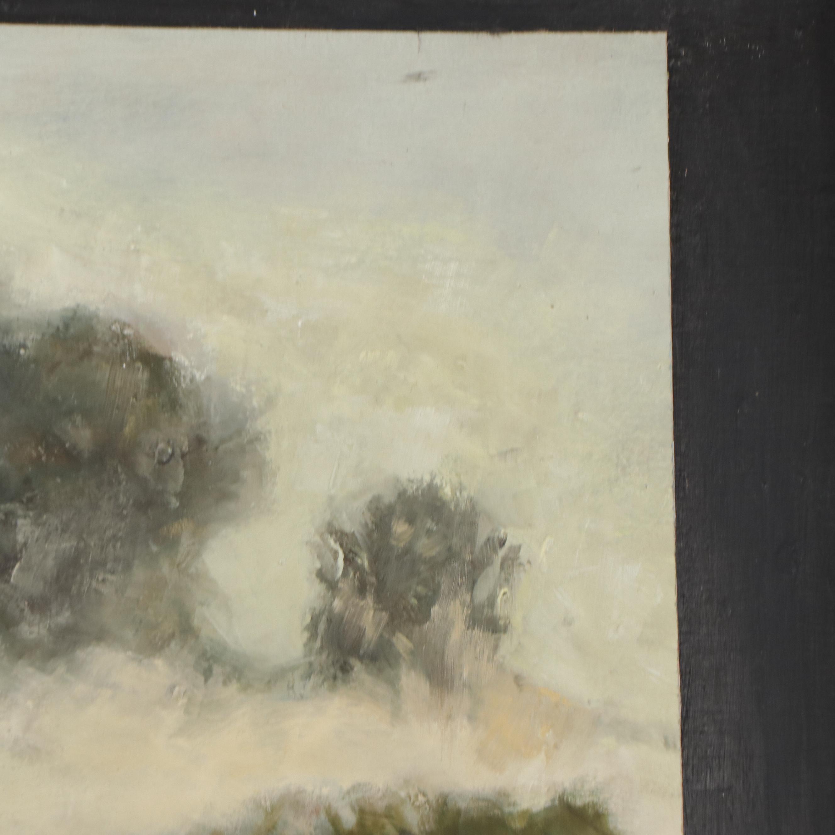 Abstracted Atmospheric Landscape Oil Painting