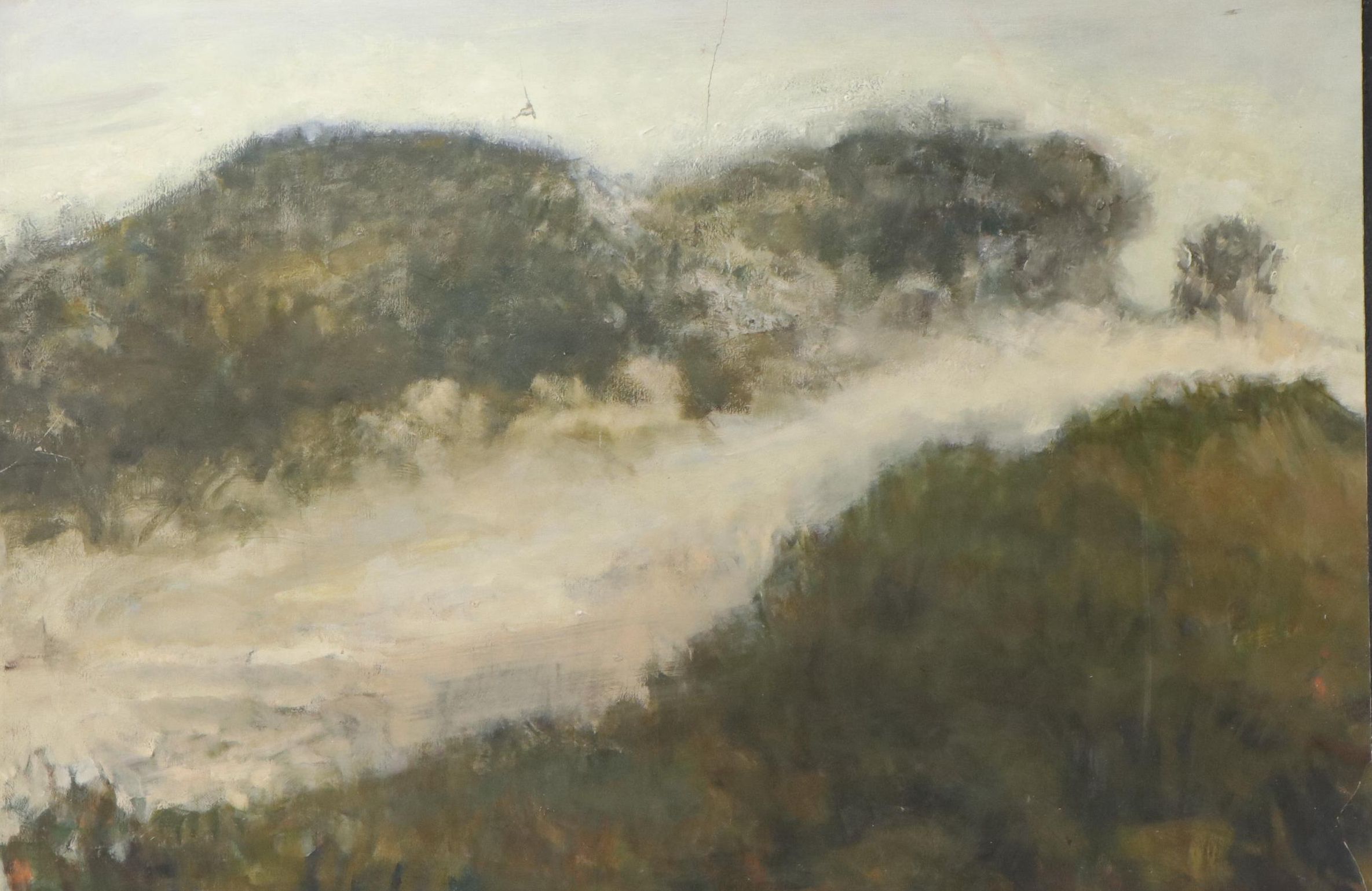 Abstracted Atmospheric Landscape Oil Painting