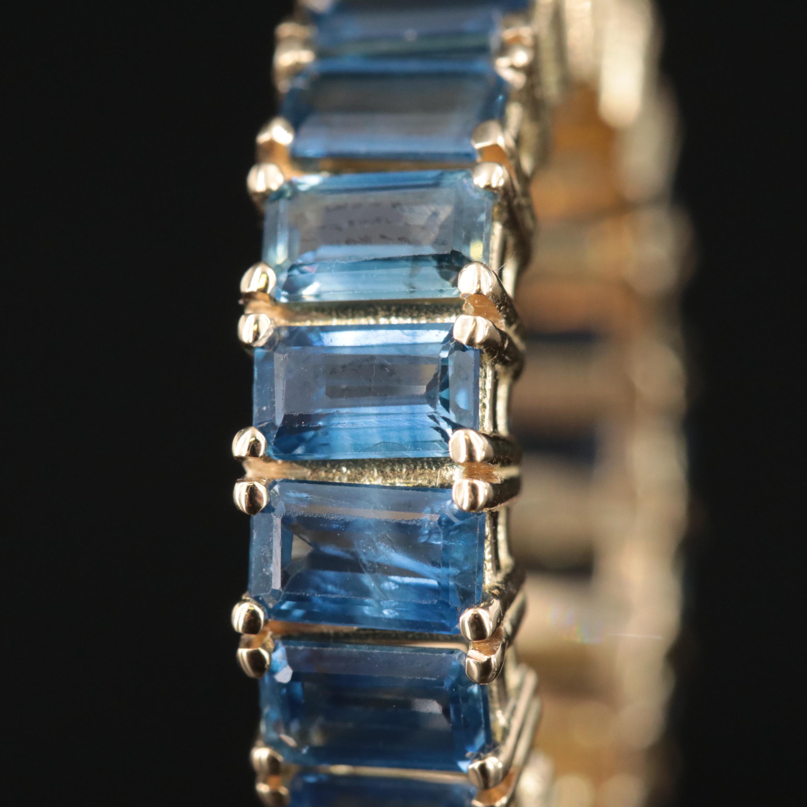 18K Sapphire Eternity Band