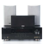 Yamaha RX-V465 AV Receiver with Teac and Acoustic Audio Speakers