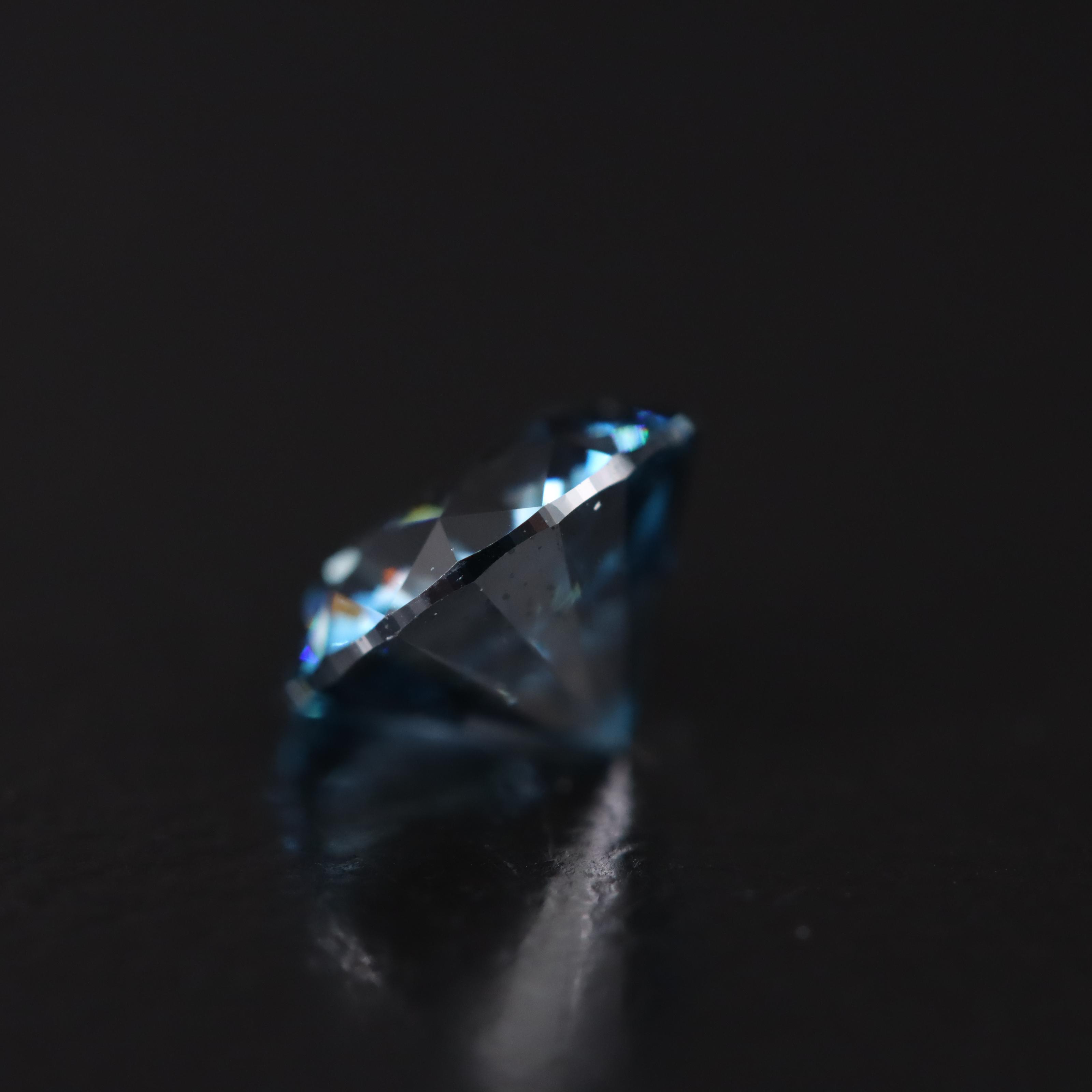 Loose 1.39 CT Fancy Dark Blue Diamond