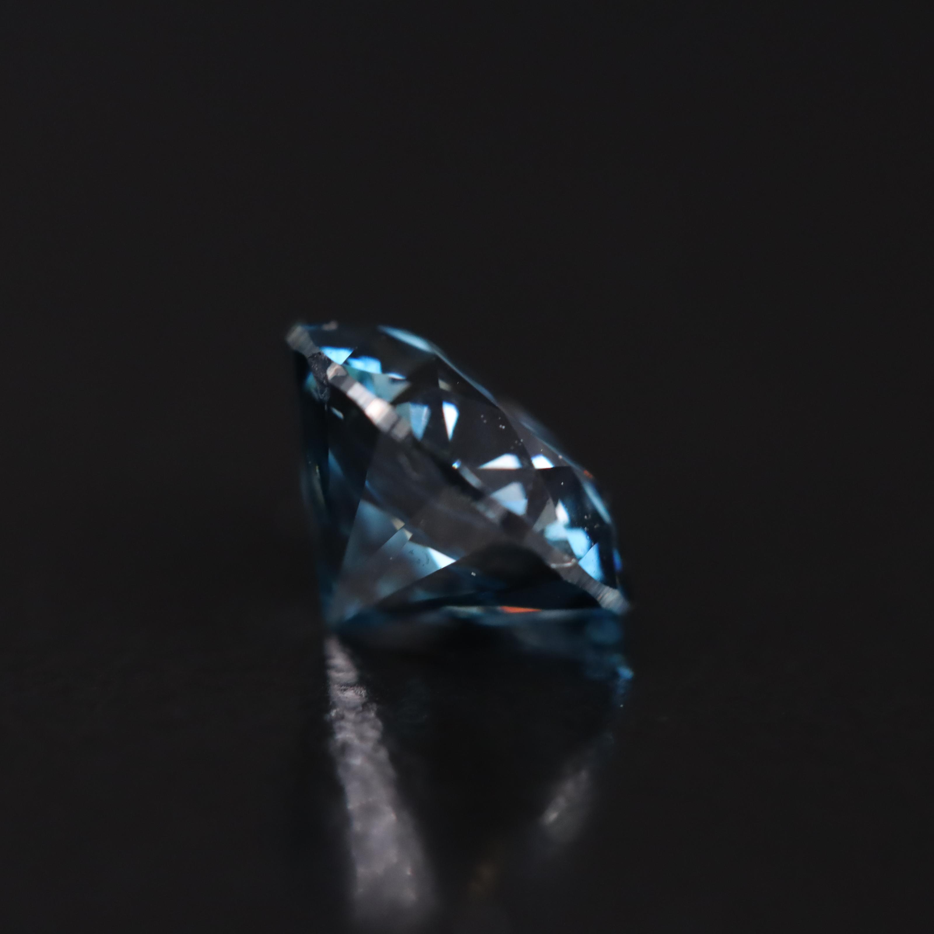 Loose 1.39 CT Fancy Dark Blue Diamond