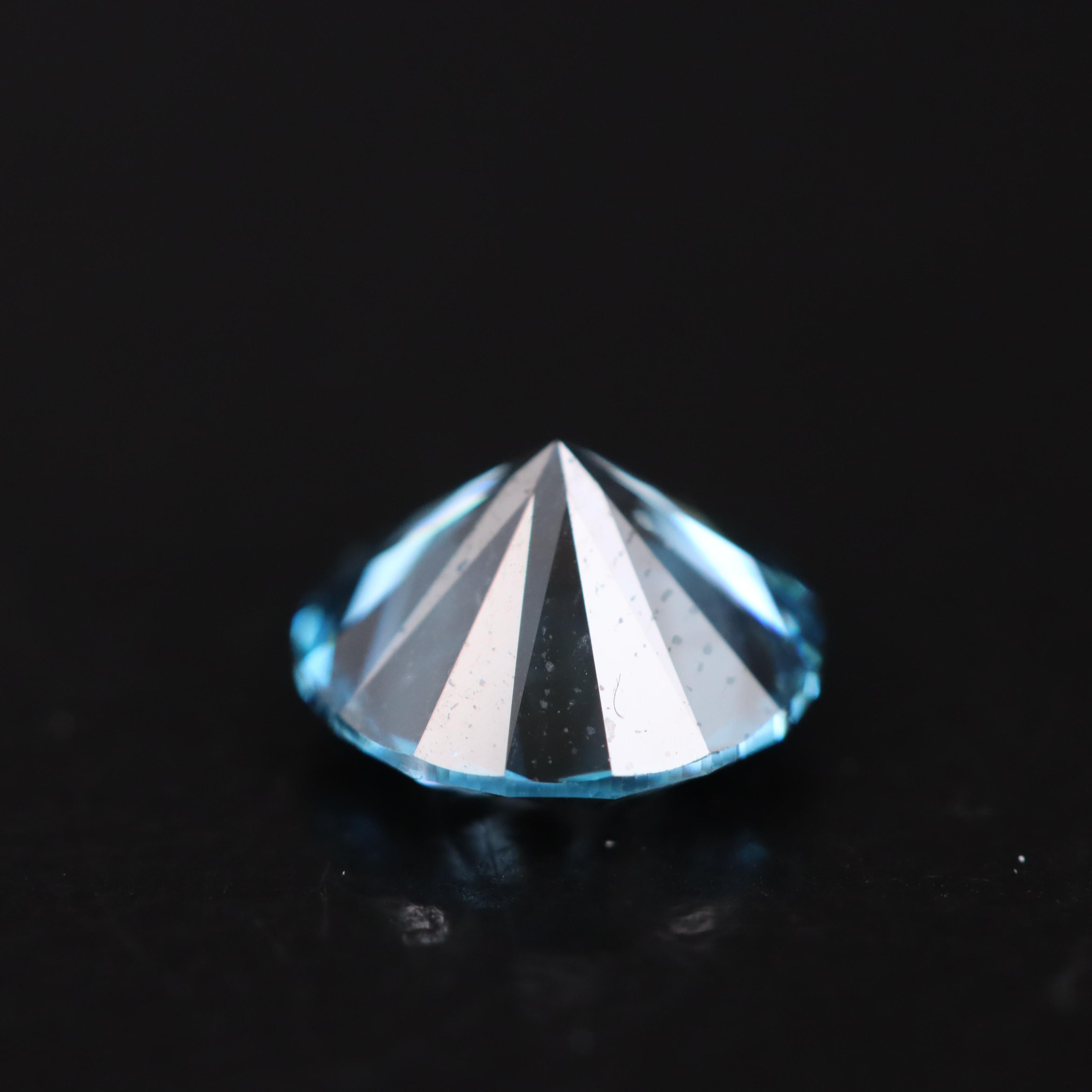 Loose 1.39 CT Fancy Dark Blue Diamond