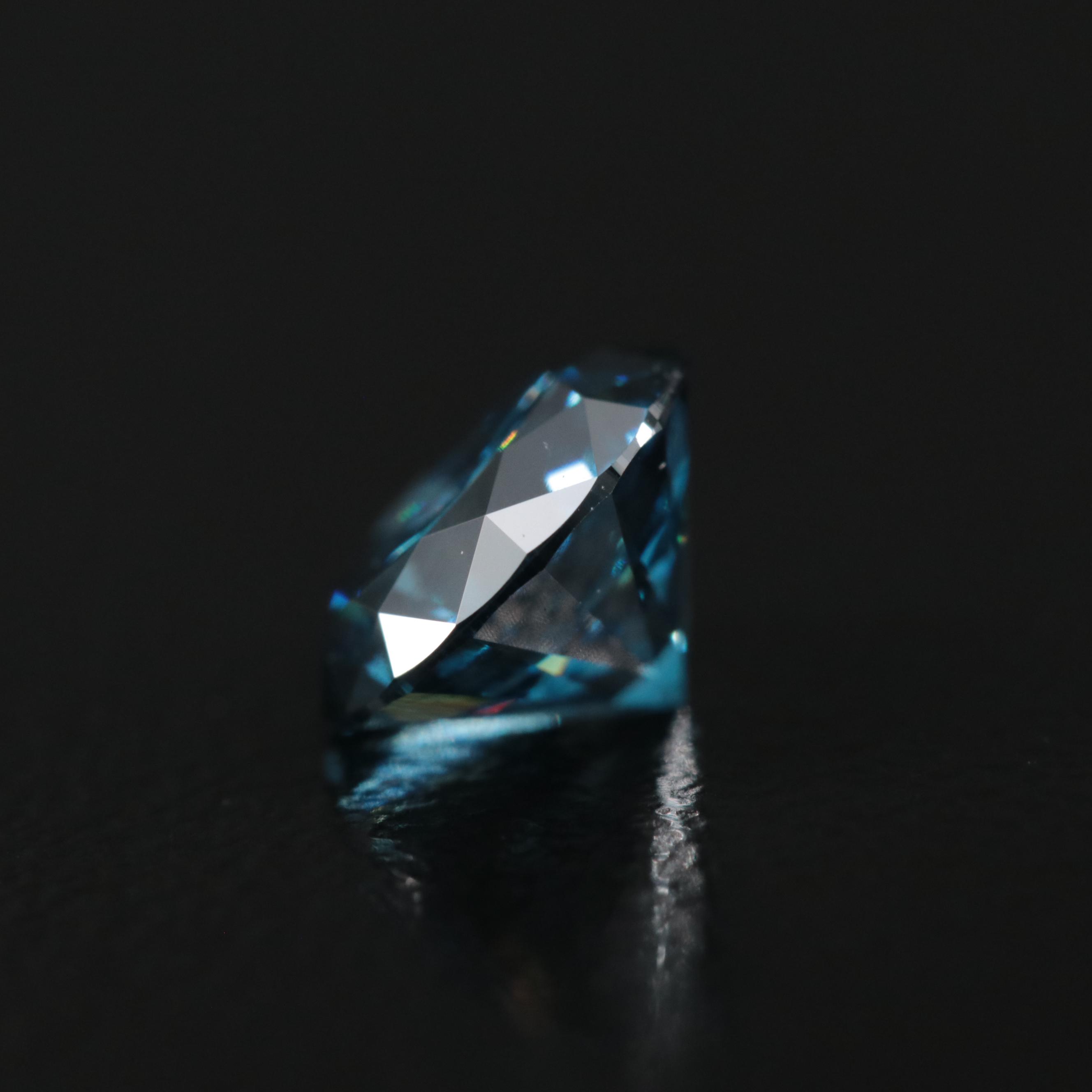 Loose 1.38 CT Fancy Deep Blue Diamond