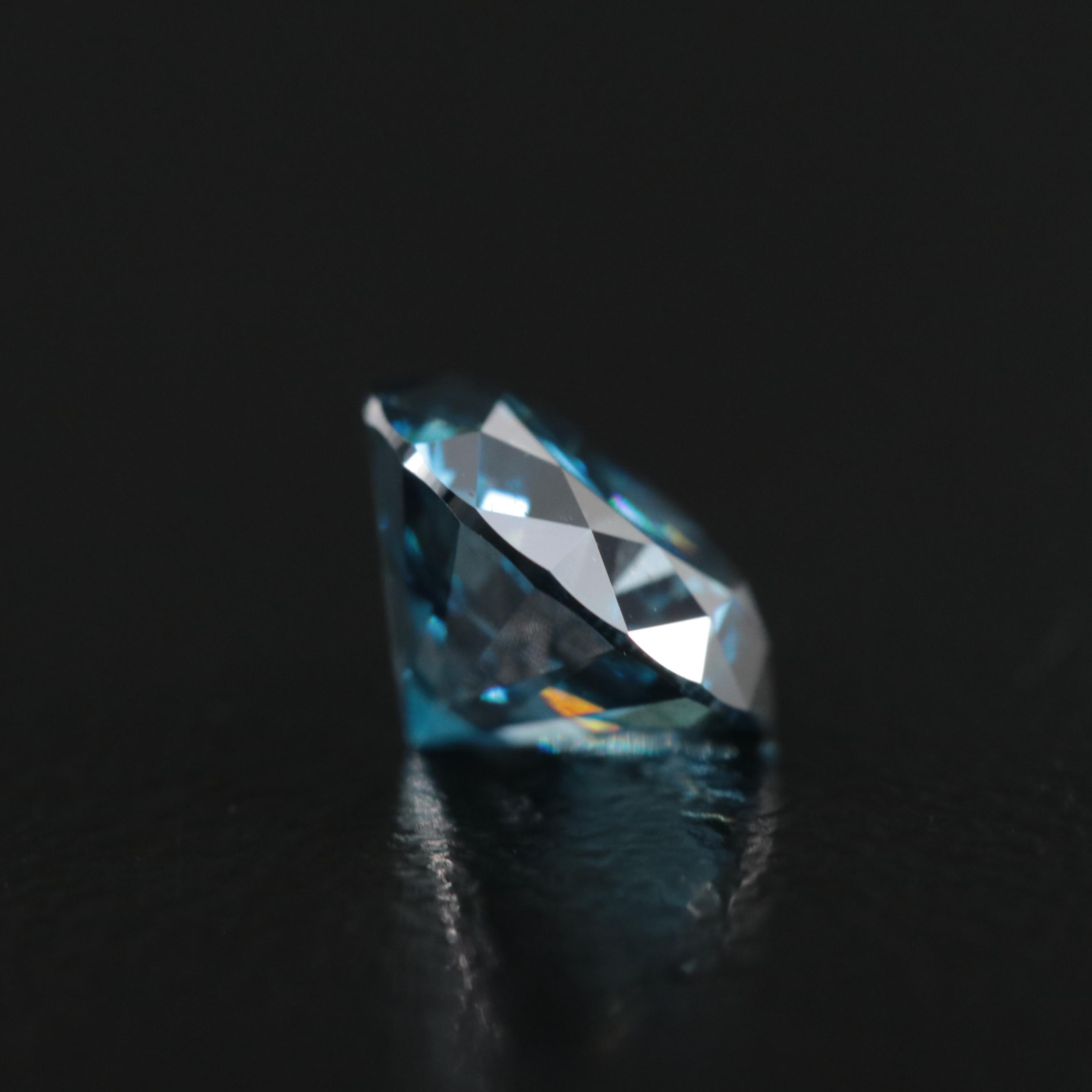 Loose 1.38 CT Fancy Deep Blue Diamond