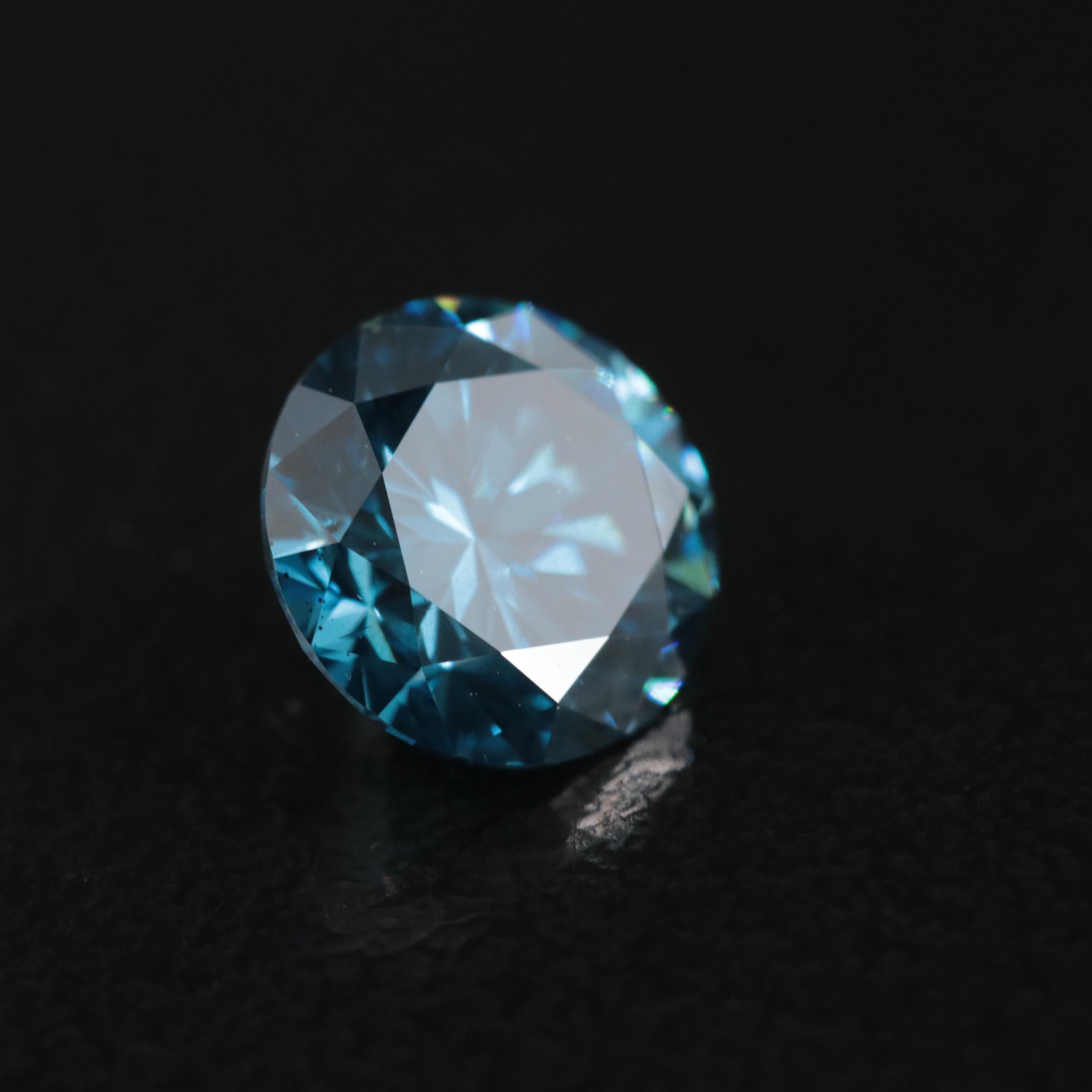 Loose 1.38 CT Fancy Deep Blue Diamond