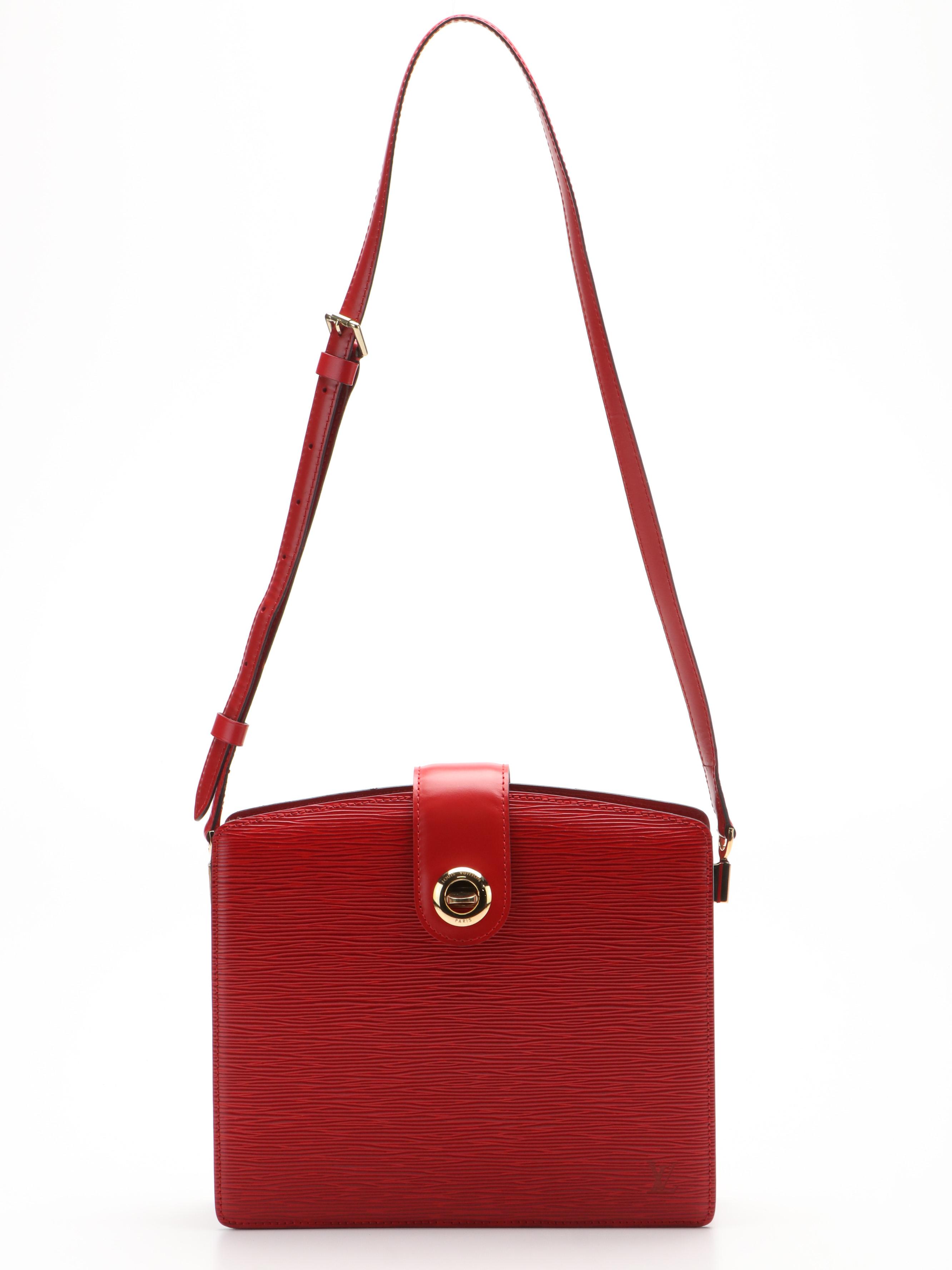 Louis Vuitton Capucines Crossbody in Red Epi Leather