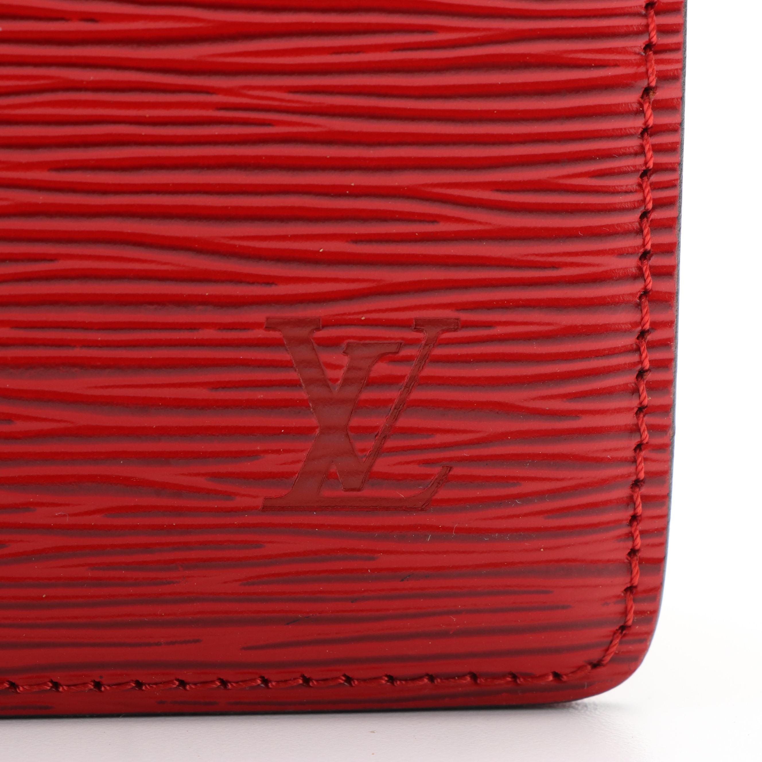 Louis Vuitton Capucines Crossbody in Red Epi Leather