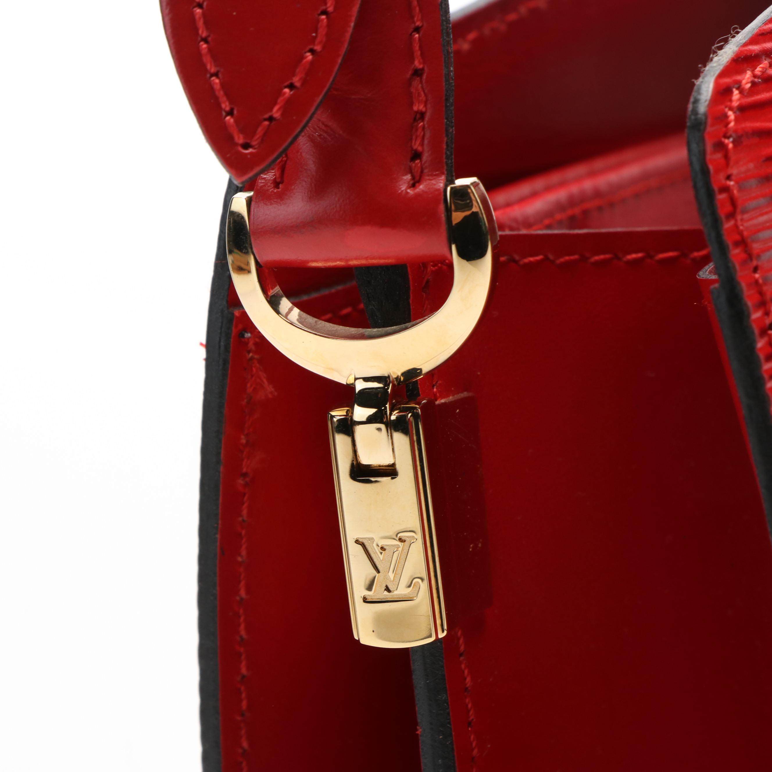 Louis Vuitton Capucines Crossbody in Red Epi Leather