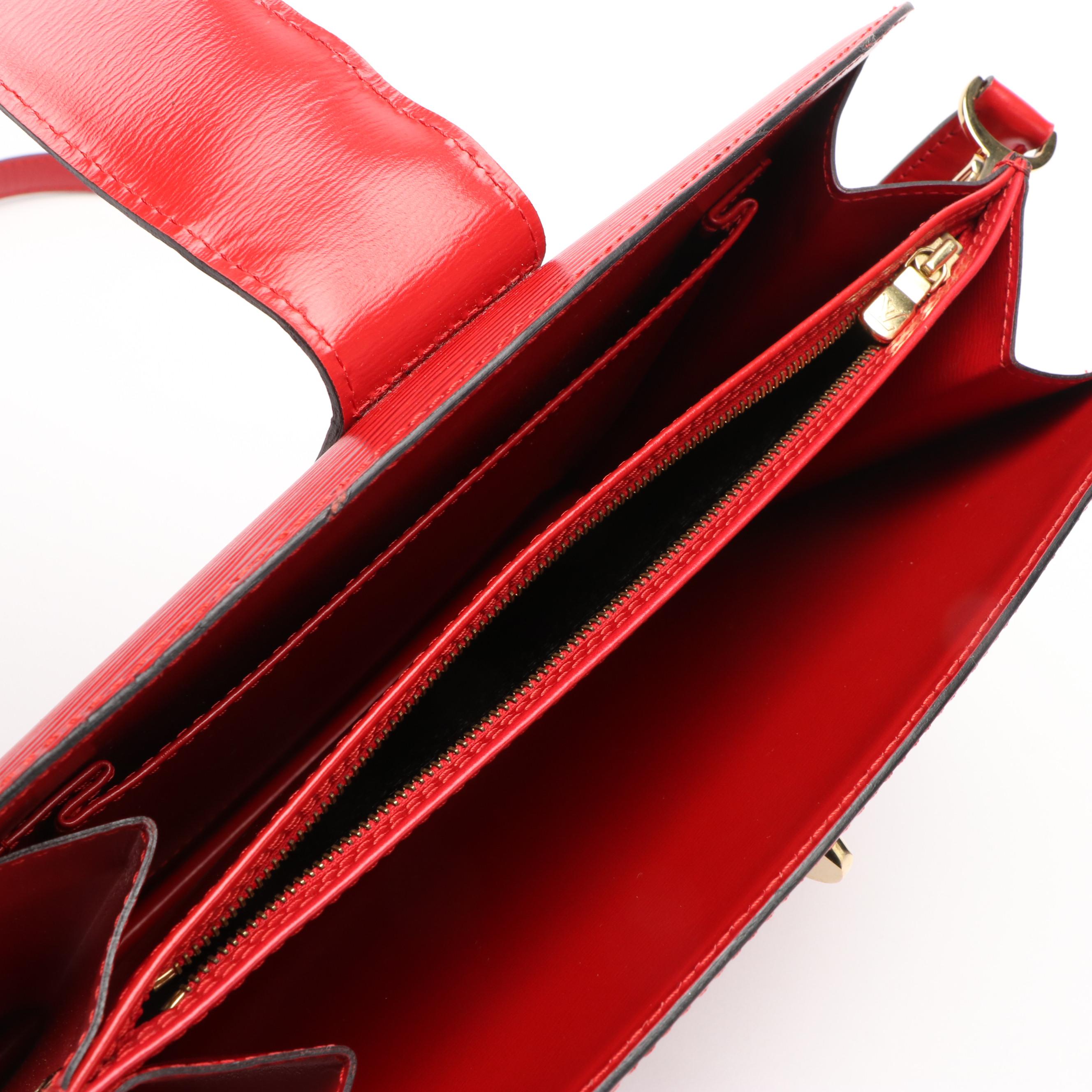 Louis Vuitton Capucines Crossbody in Red Epi Leather