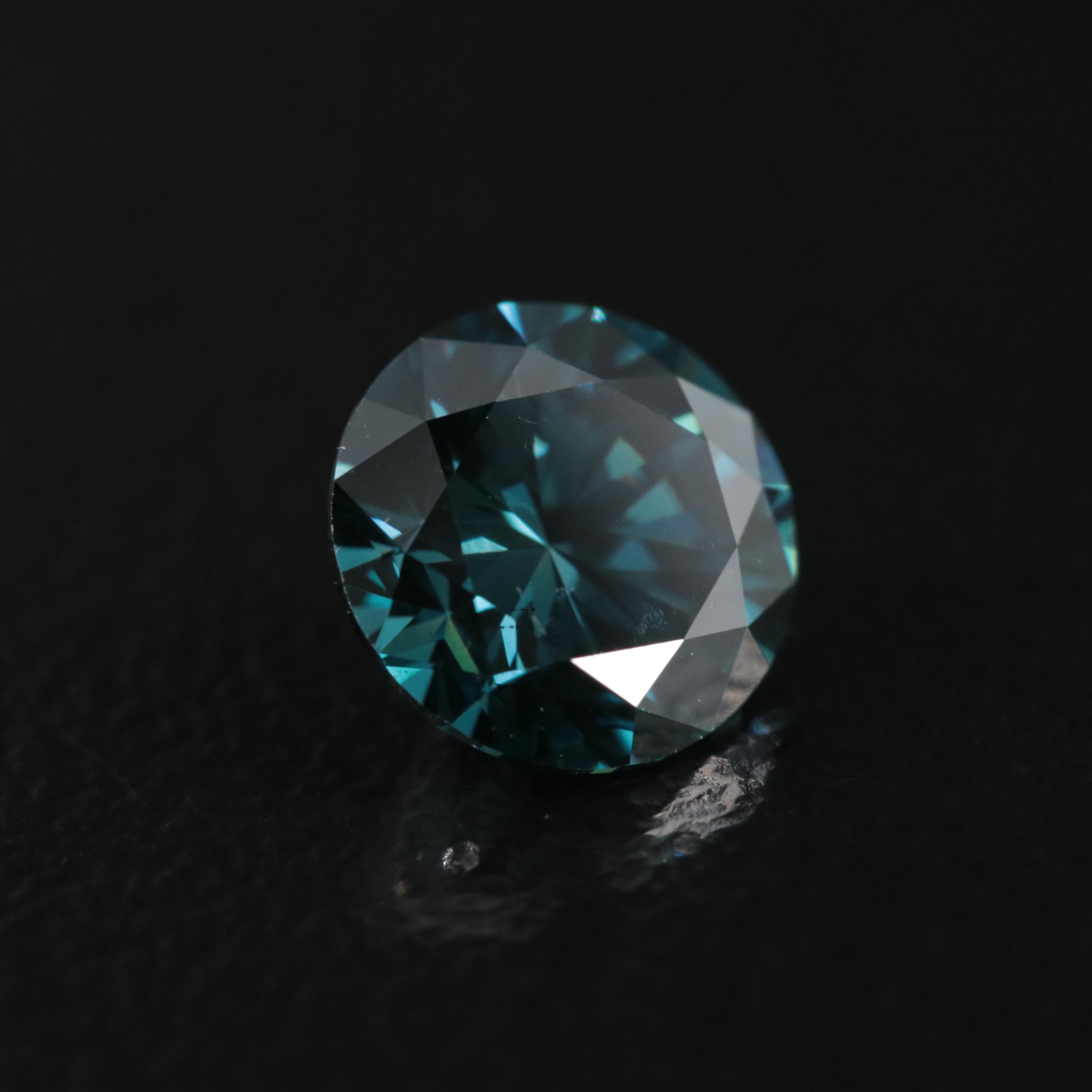 Loose 1.14 CT Fancy Dark Blue Diamond