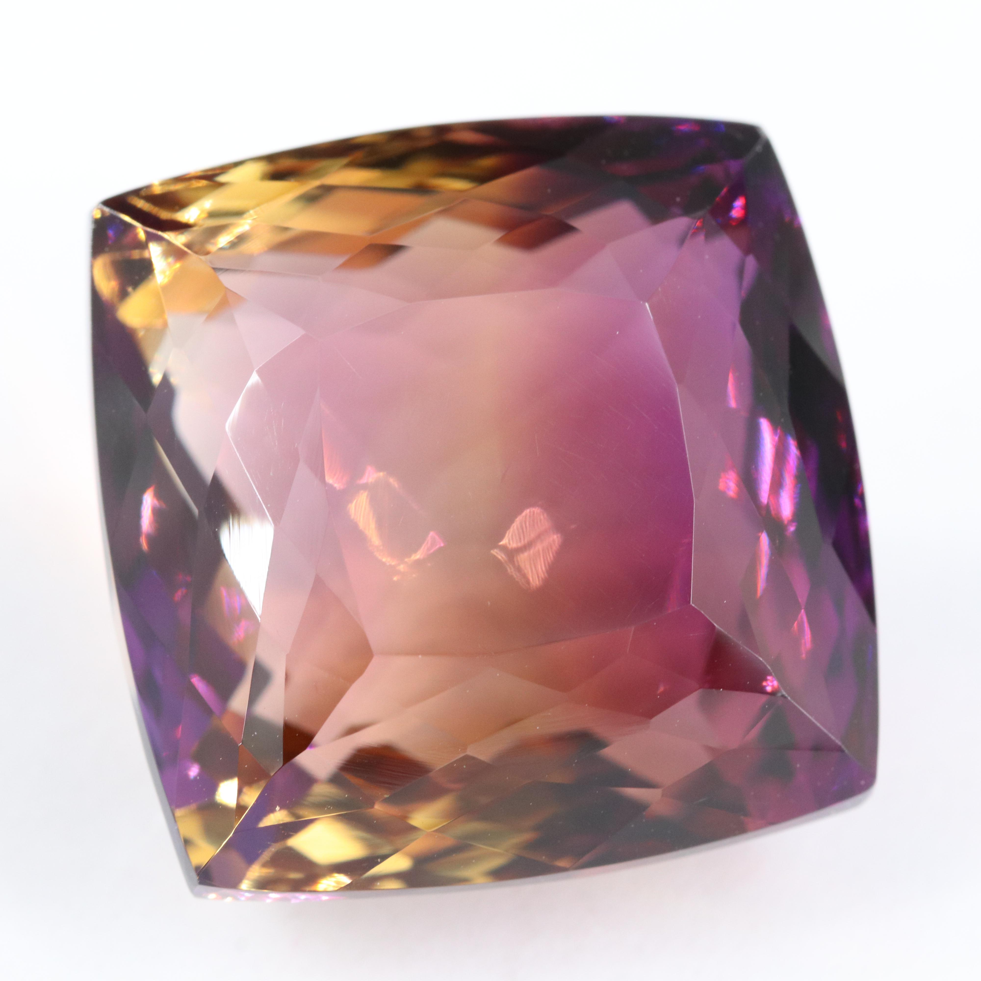 Loose 66.55 CT Faceted Ametrine
