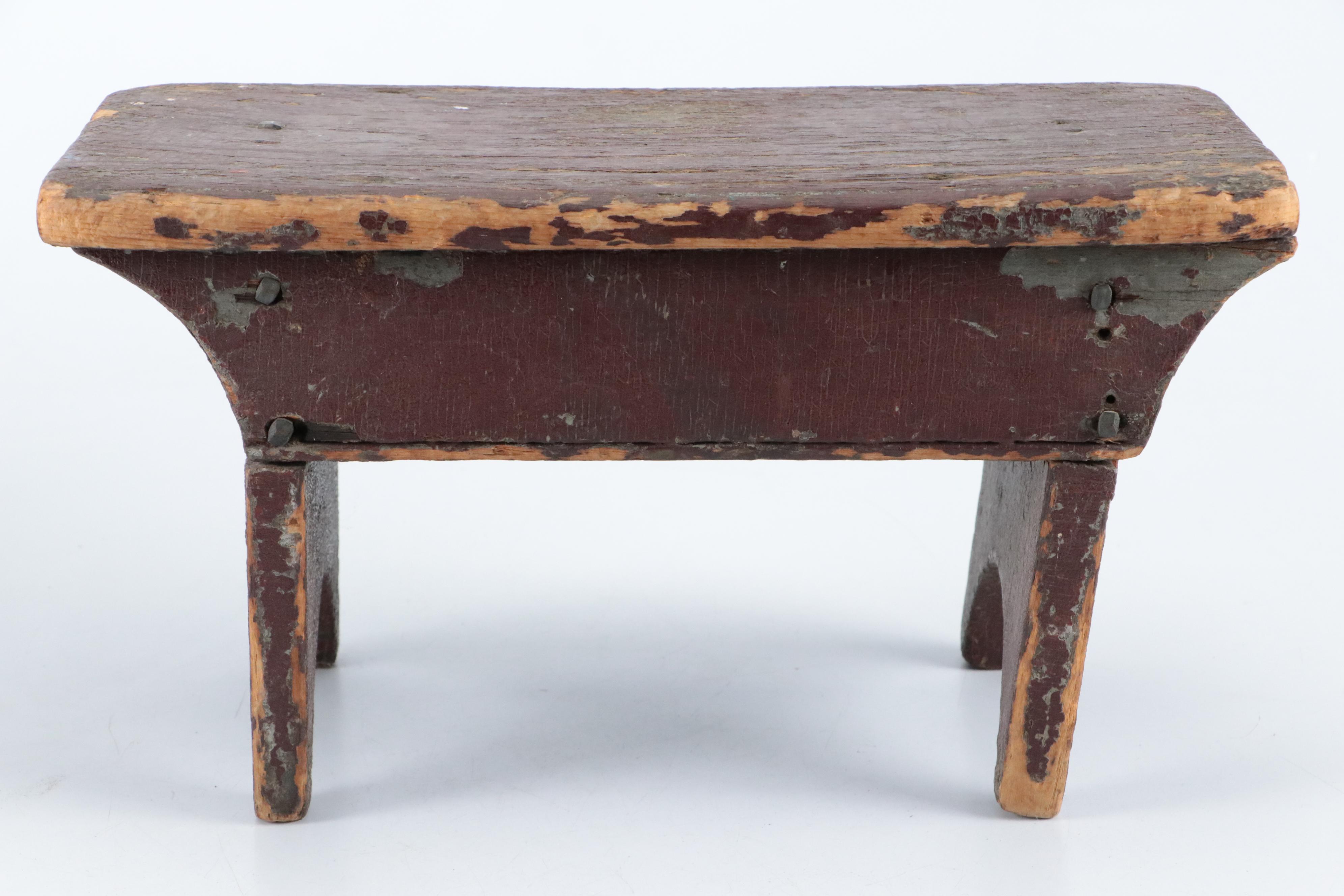 Hand-Crafted Wooden Footstools and Scoop